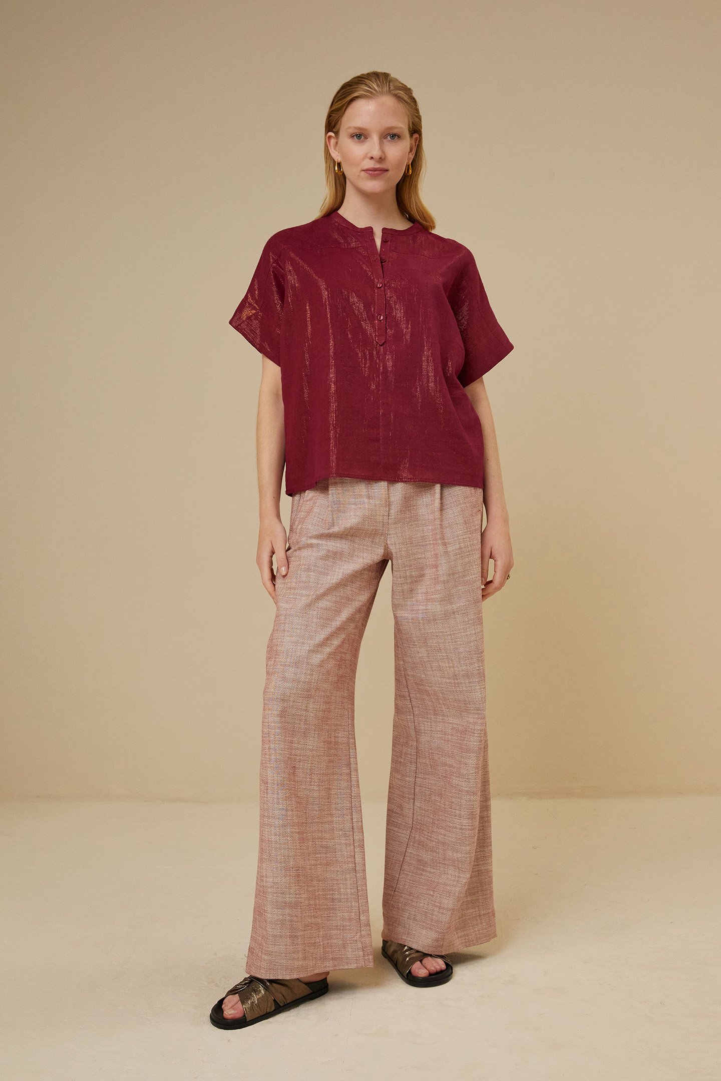 BO METALLIC BLOUSE GRENACHE by BY-BAR