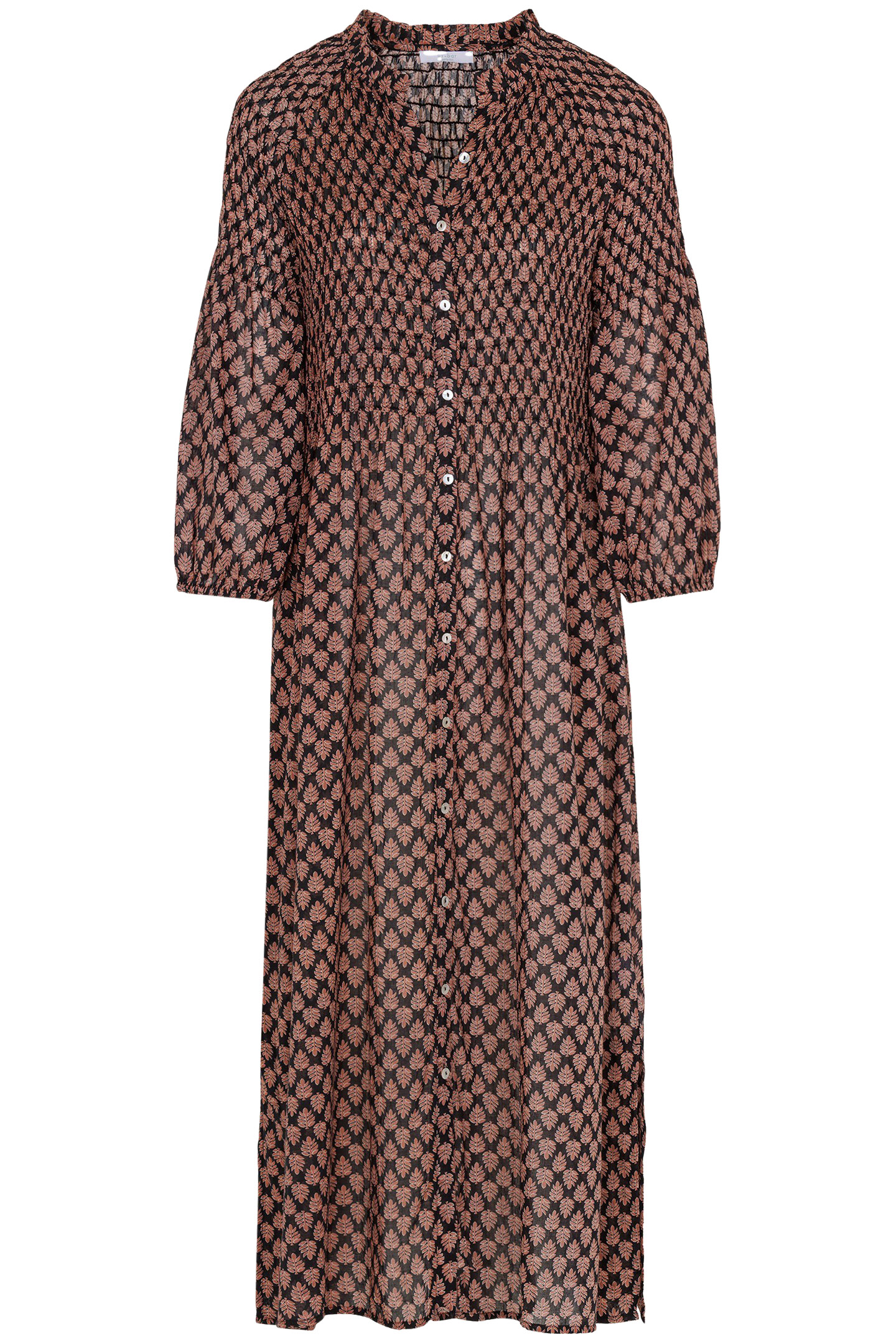 LOULOU LEAF DRESS LEAF PRINT 3