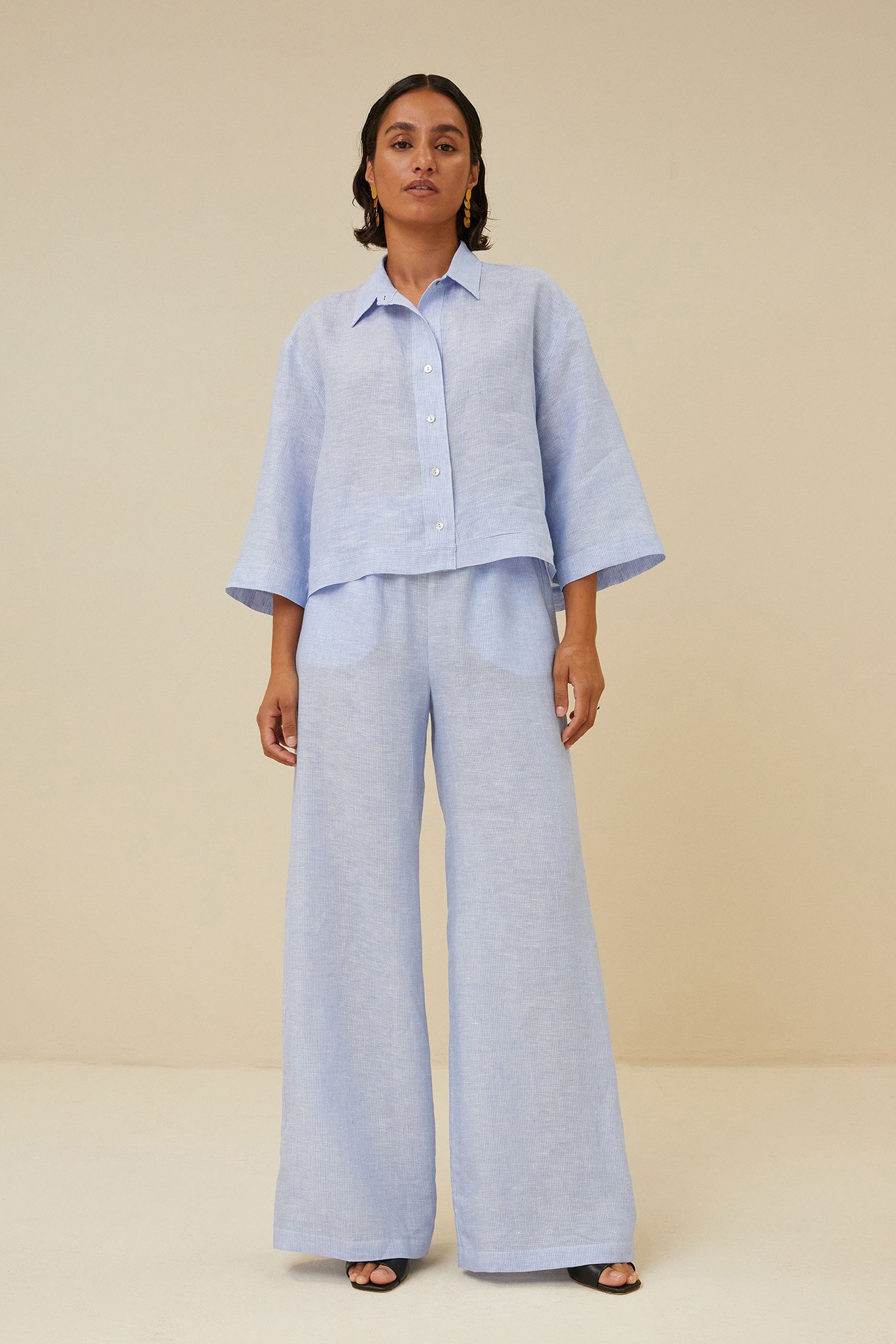 RANDY PINSTRIPE PANT SKY BLUE by BY-BAR