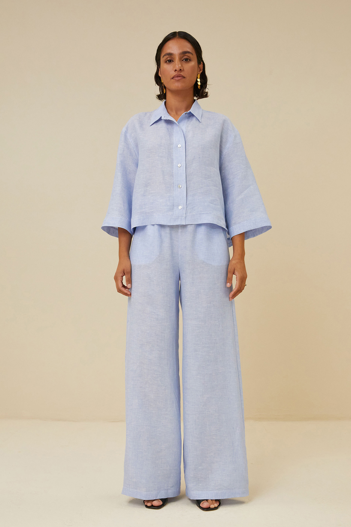 RANDY PINSTRIPE PANT SKY BLUE 5