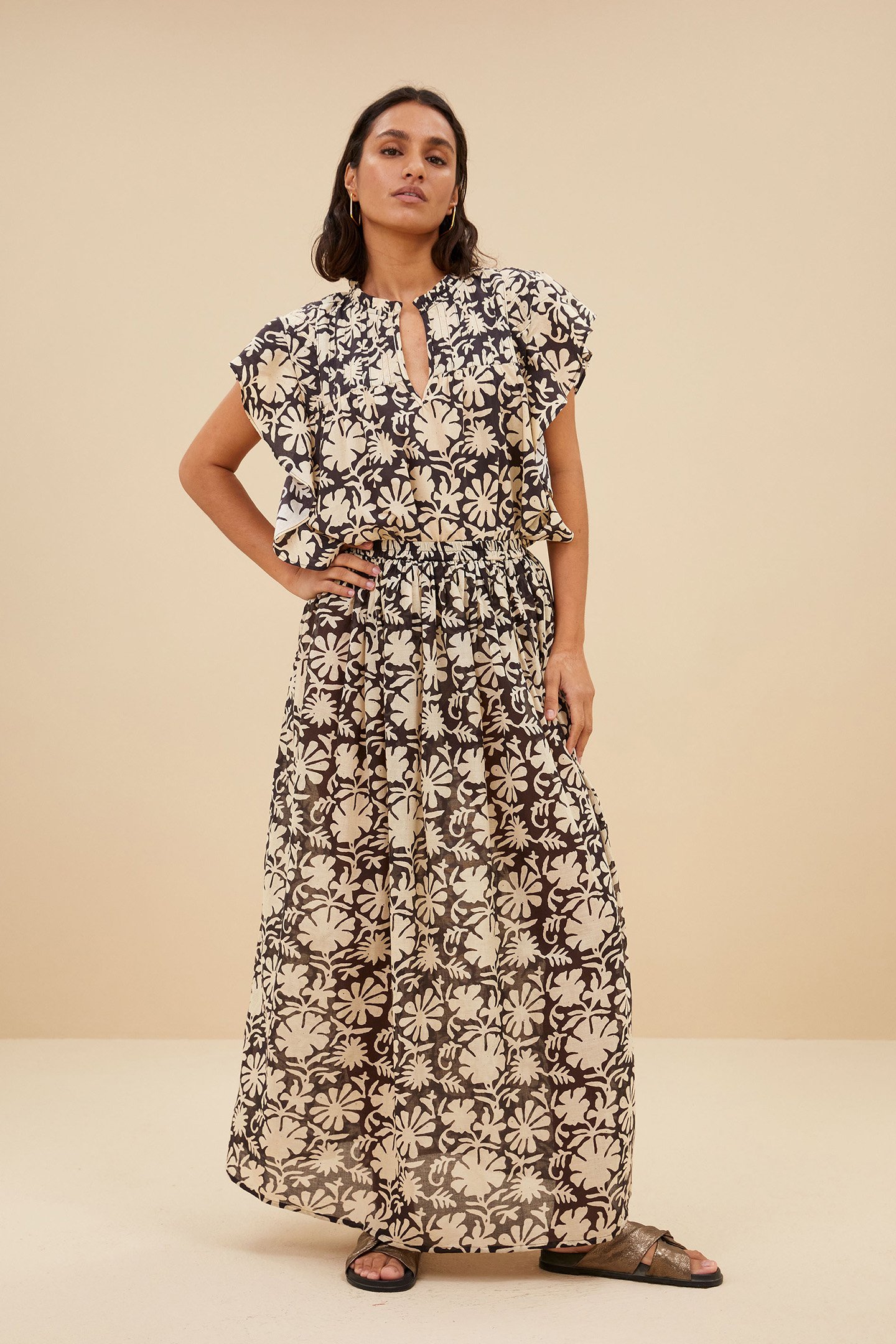 NINA VEDA SKIRT VEDA PRINT by BY-BAR
