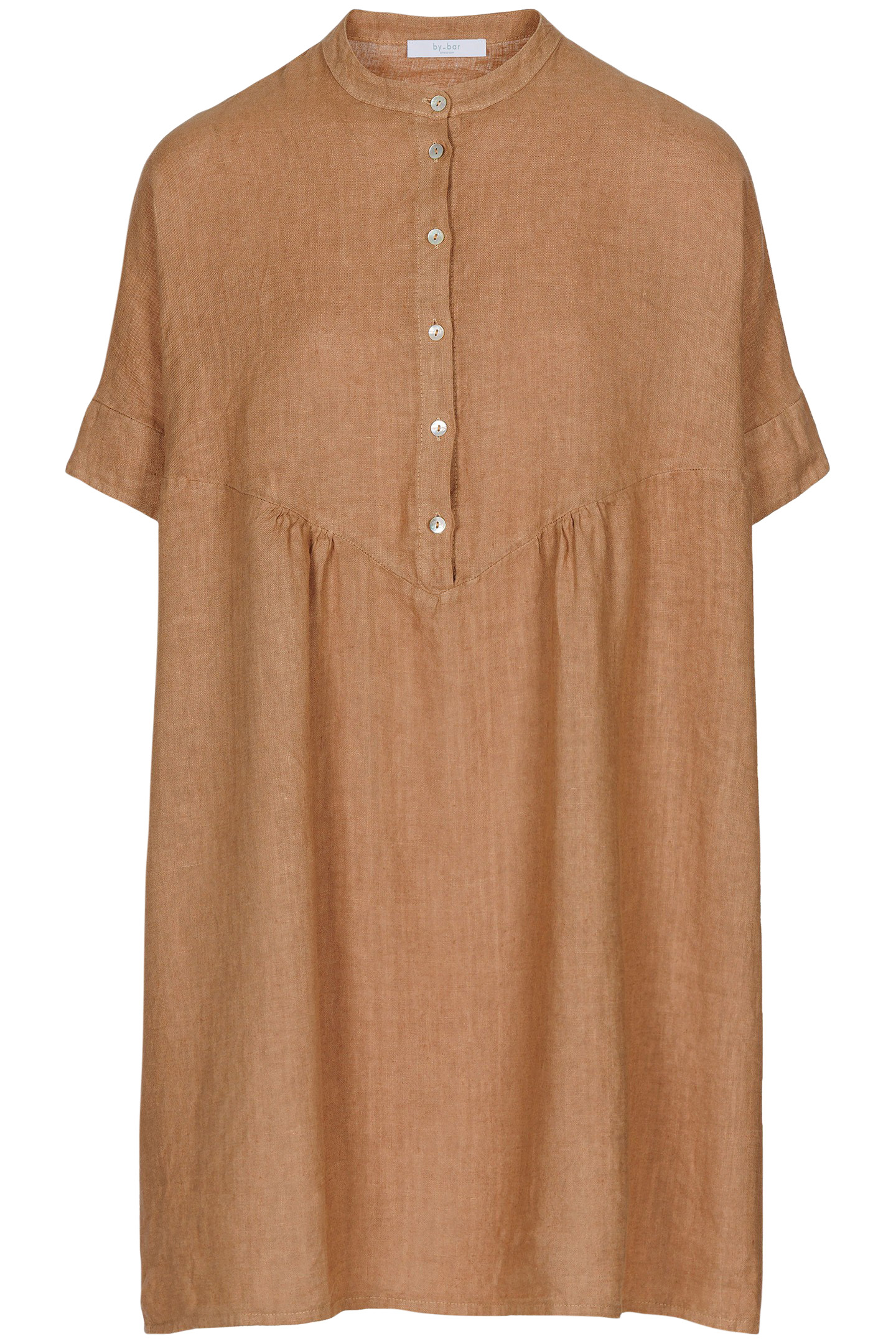 TAIS LINEN DRESS CARAMELLO 4