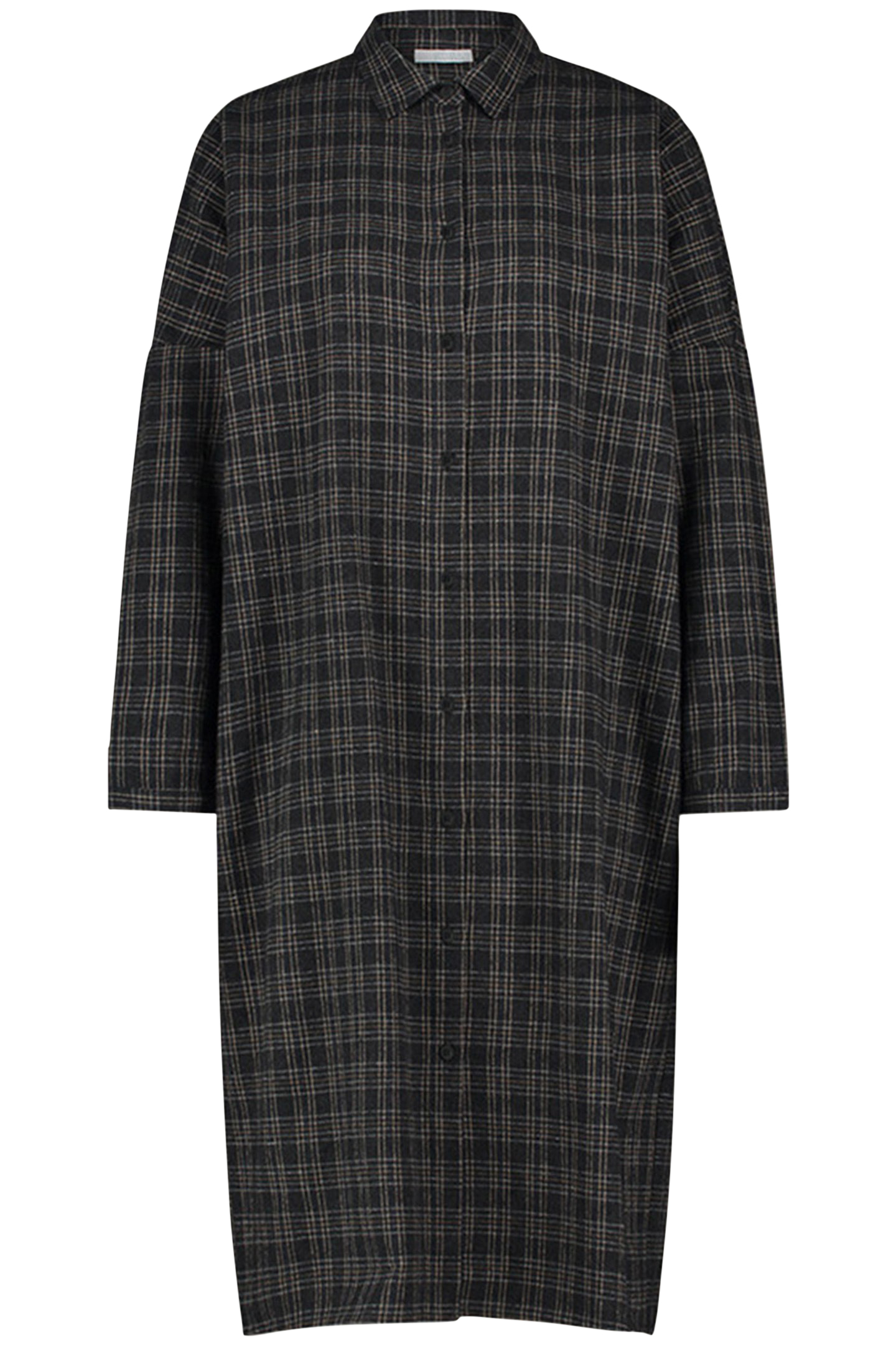 SMALL CHECK DRESS CARAMEL 3