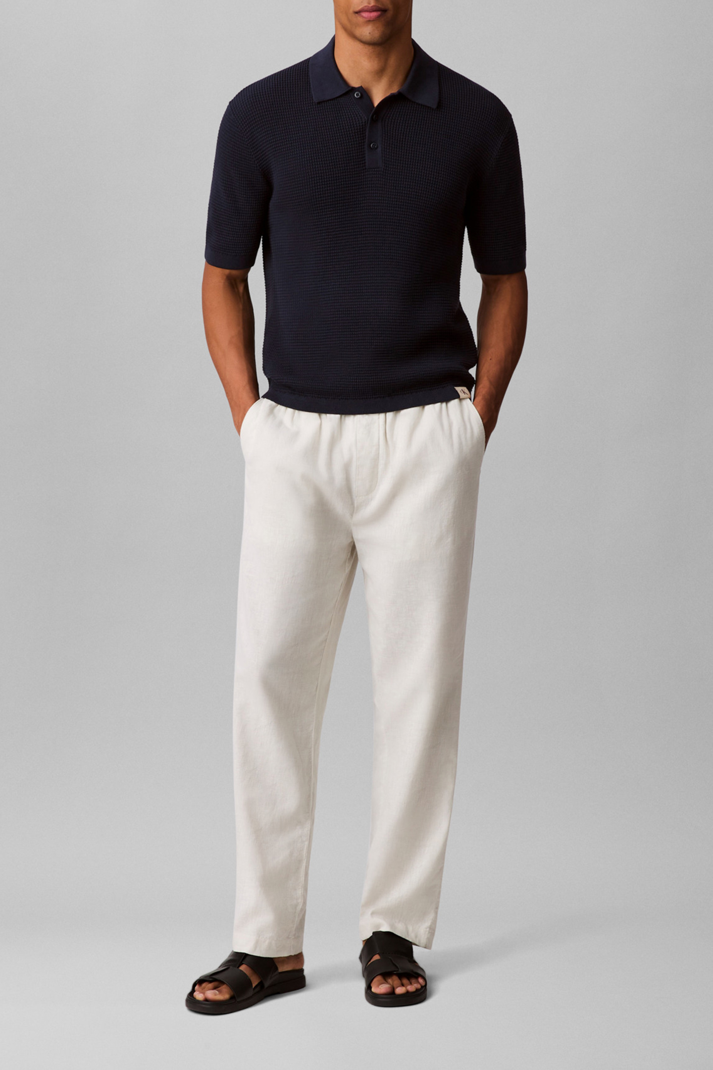 STRAIGHT FIT POLO SHIRT, BLUE 3