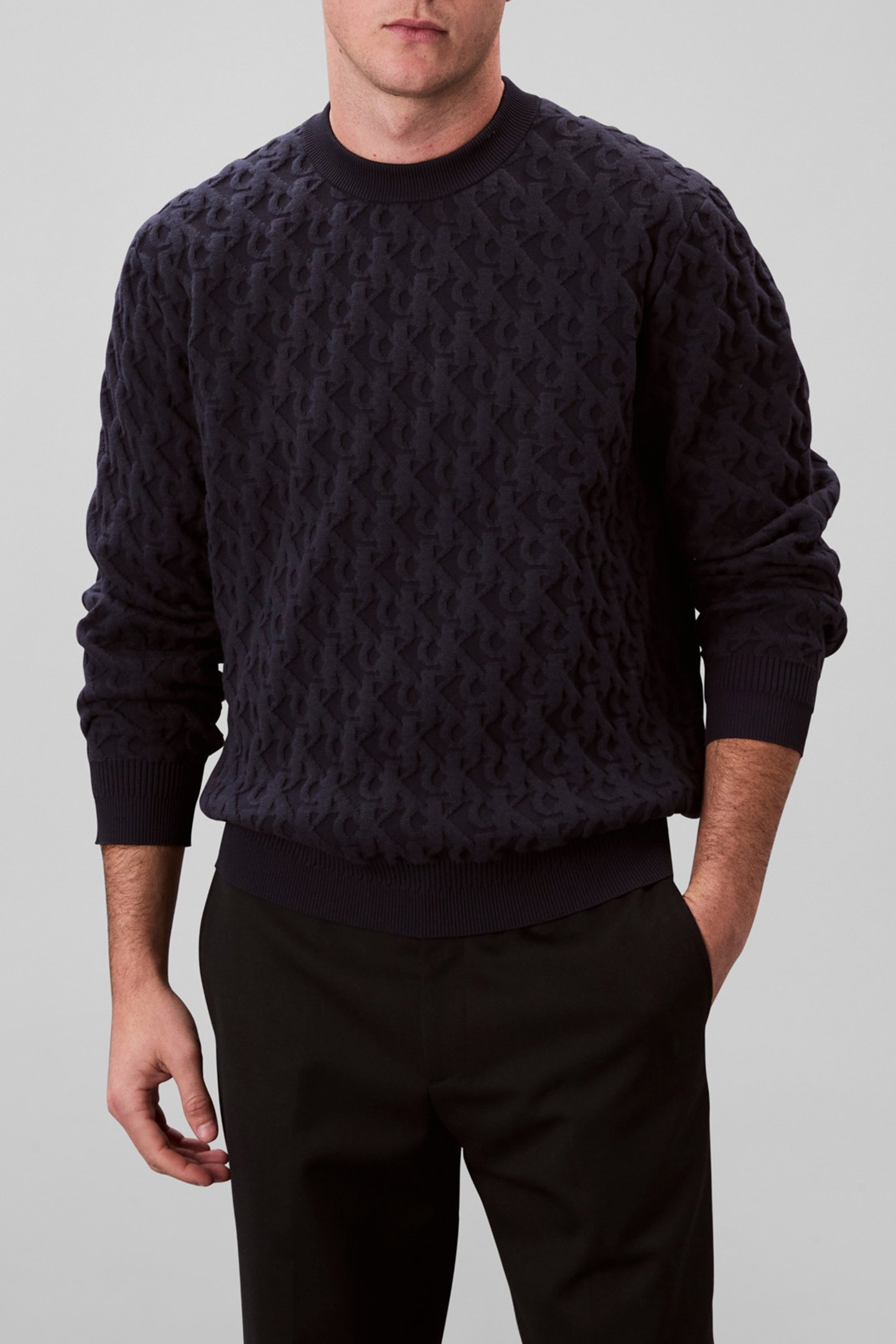 REL AOP SWEATER NIGHT SKY by Calvin Klein