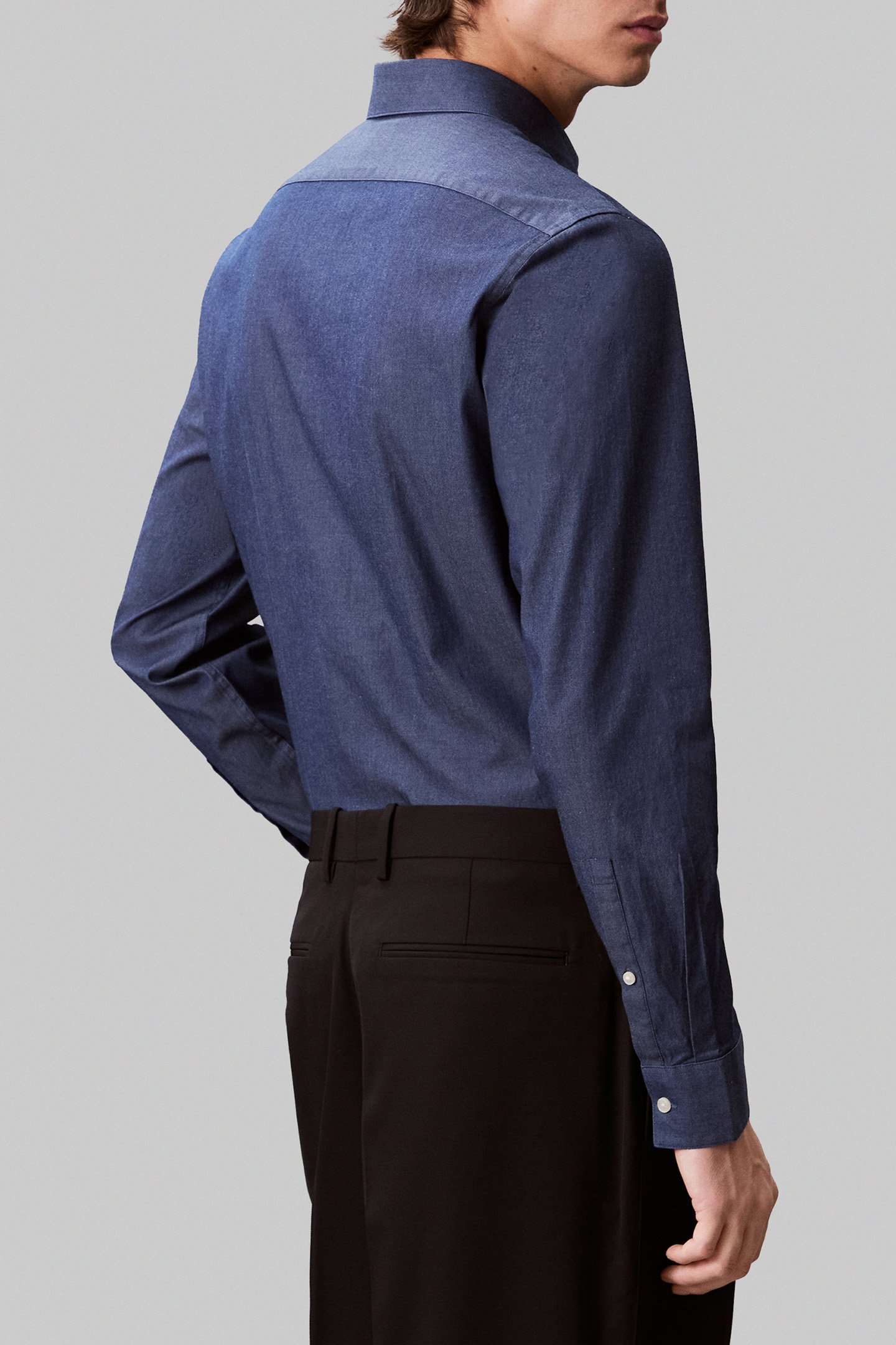 REG DNM WASHED SLD SHIRT DENIM BLUE 2