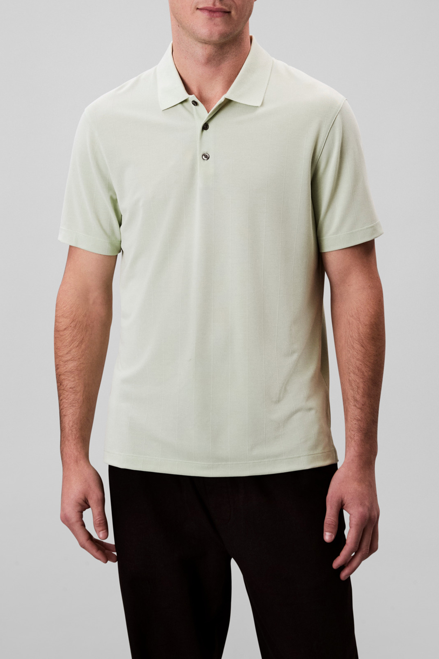 SS STRIPE STRECH JAC TENDER GREENS by Calvin Klein
