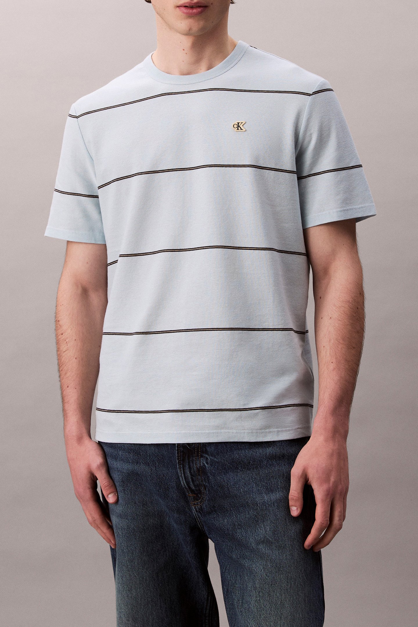 SS CROSS GRAIN WIDE WINTER SKY by Calvin Klein