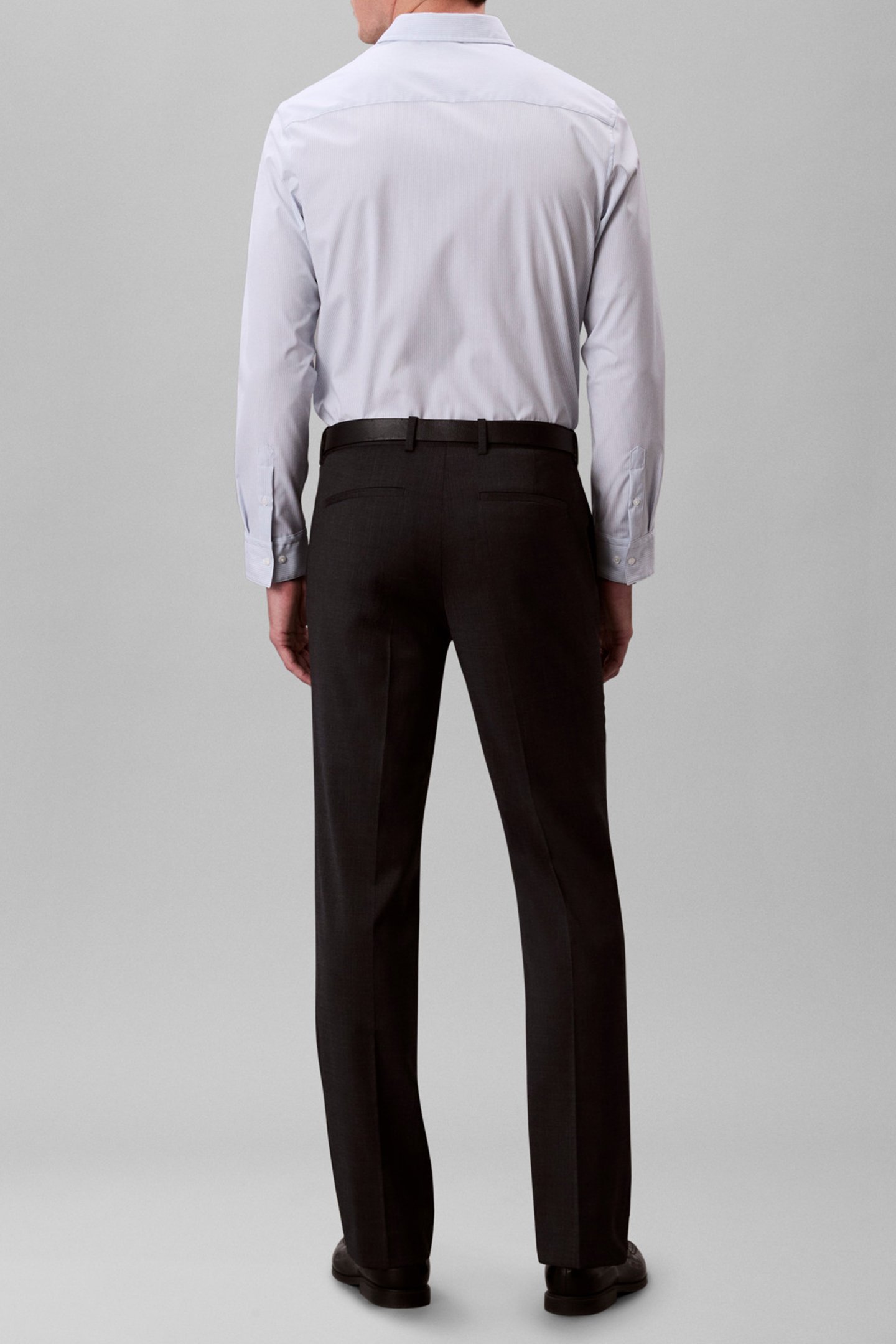 LS THIN STRIPE SUPIM SHIRT NIAGARA MIST 3