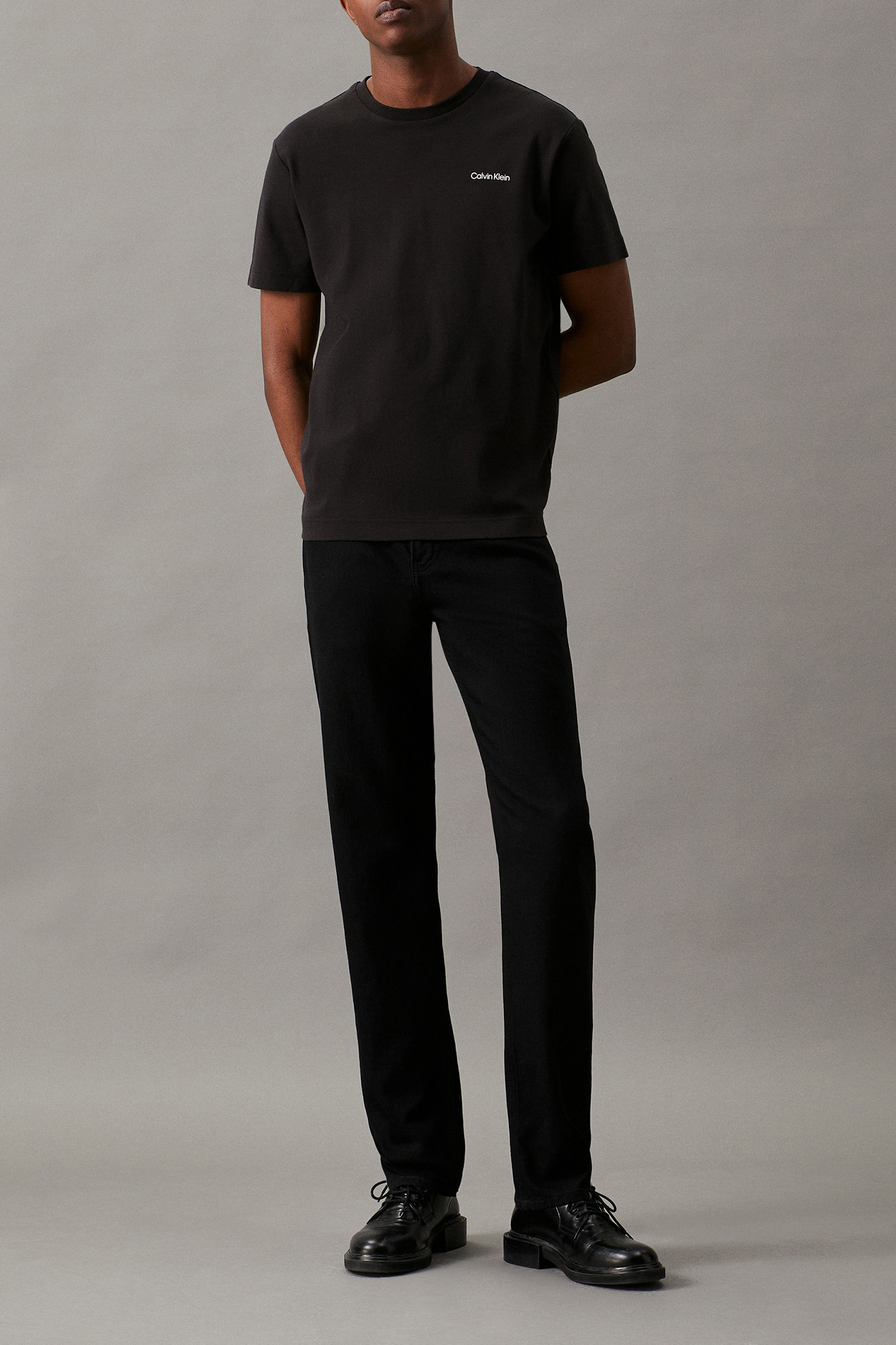 MICRO LOGO INTERLOCK CK BLACK 3