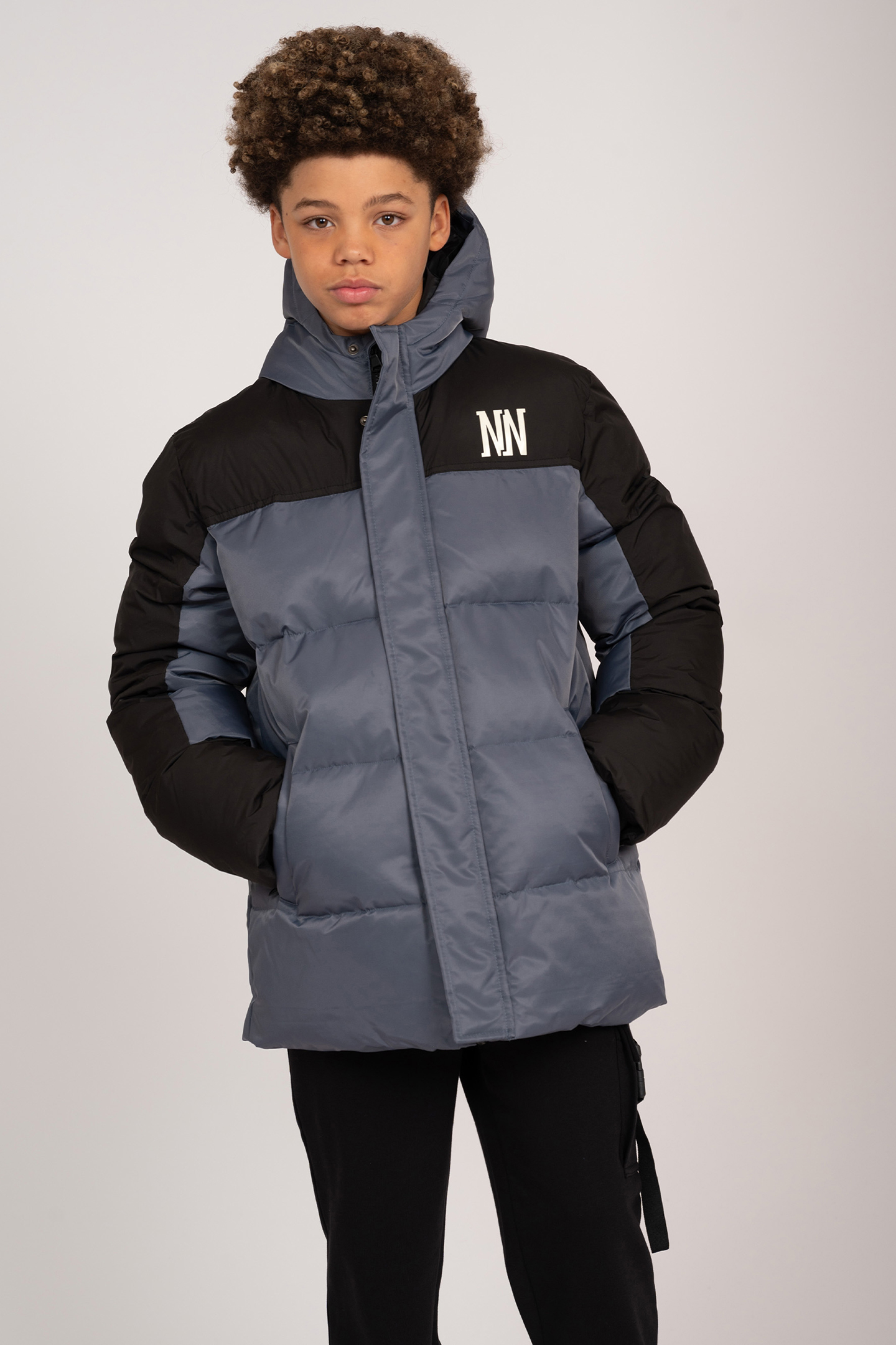 HUXLEE PUFFER JACKET RIGID GREY by NIK & NIK