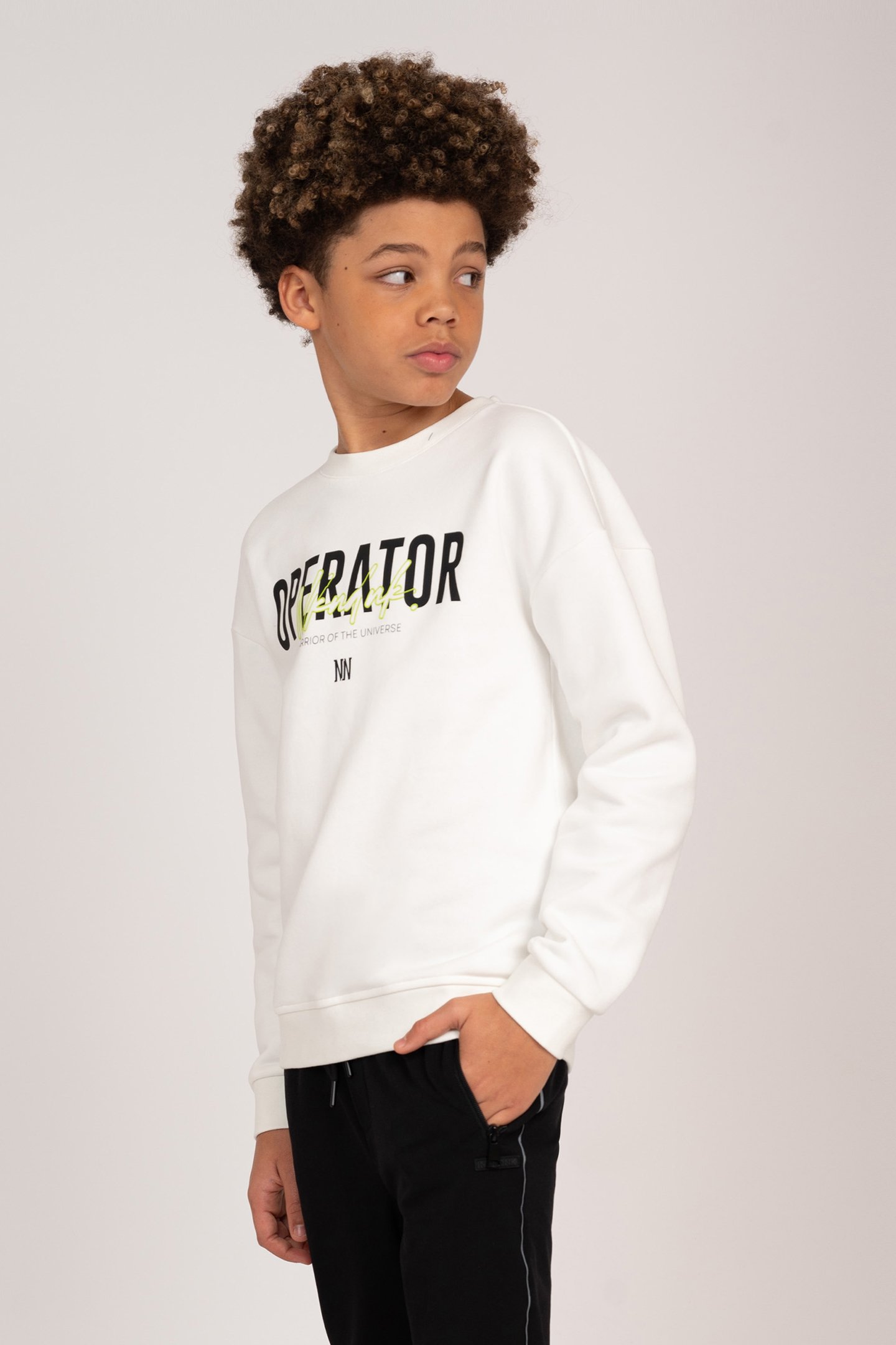 OPERATOR SWEATSHIRT OFF WHITE by NIK & NIK