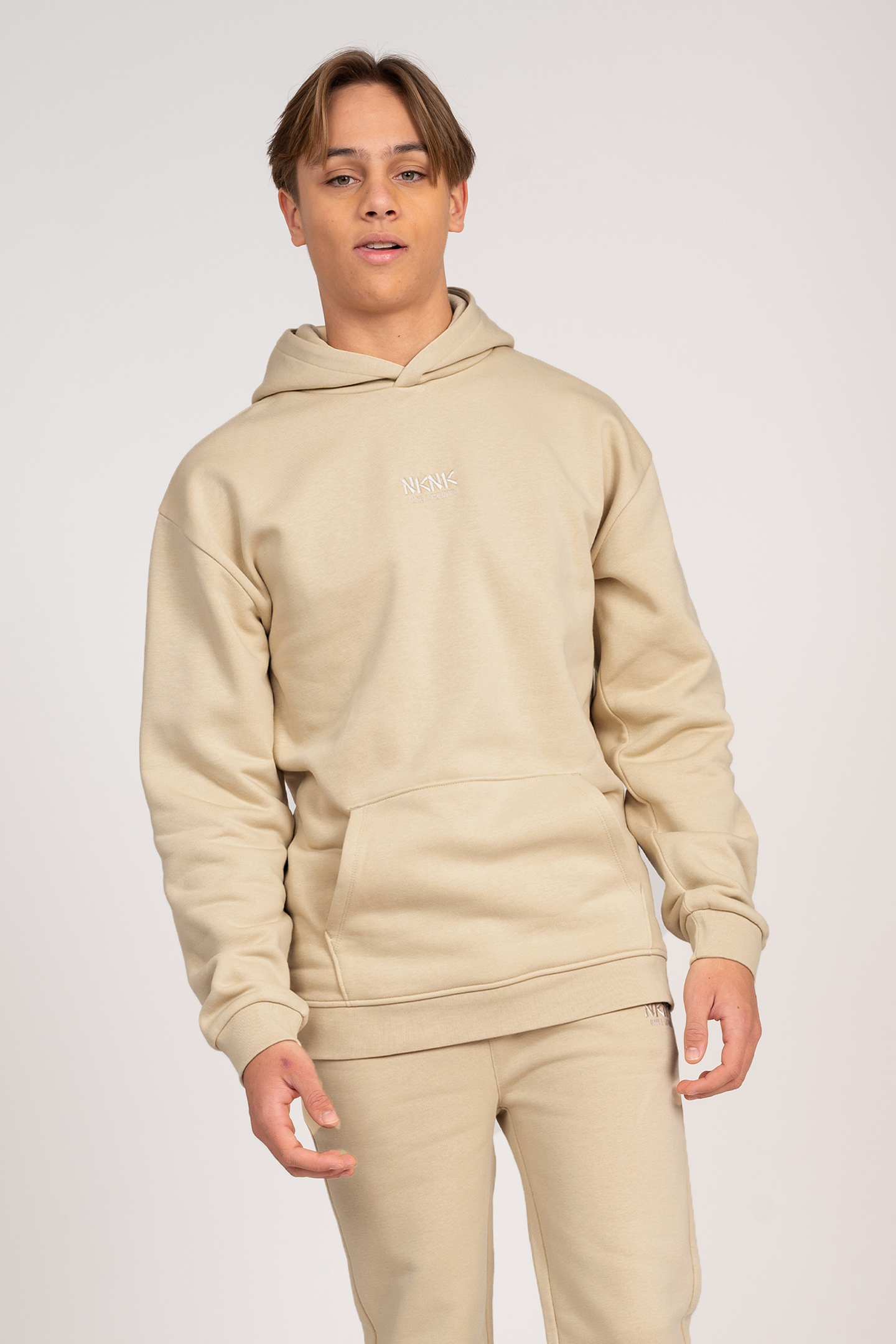 STATEMENT HOODIE GRAIN BROWN 1