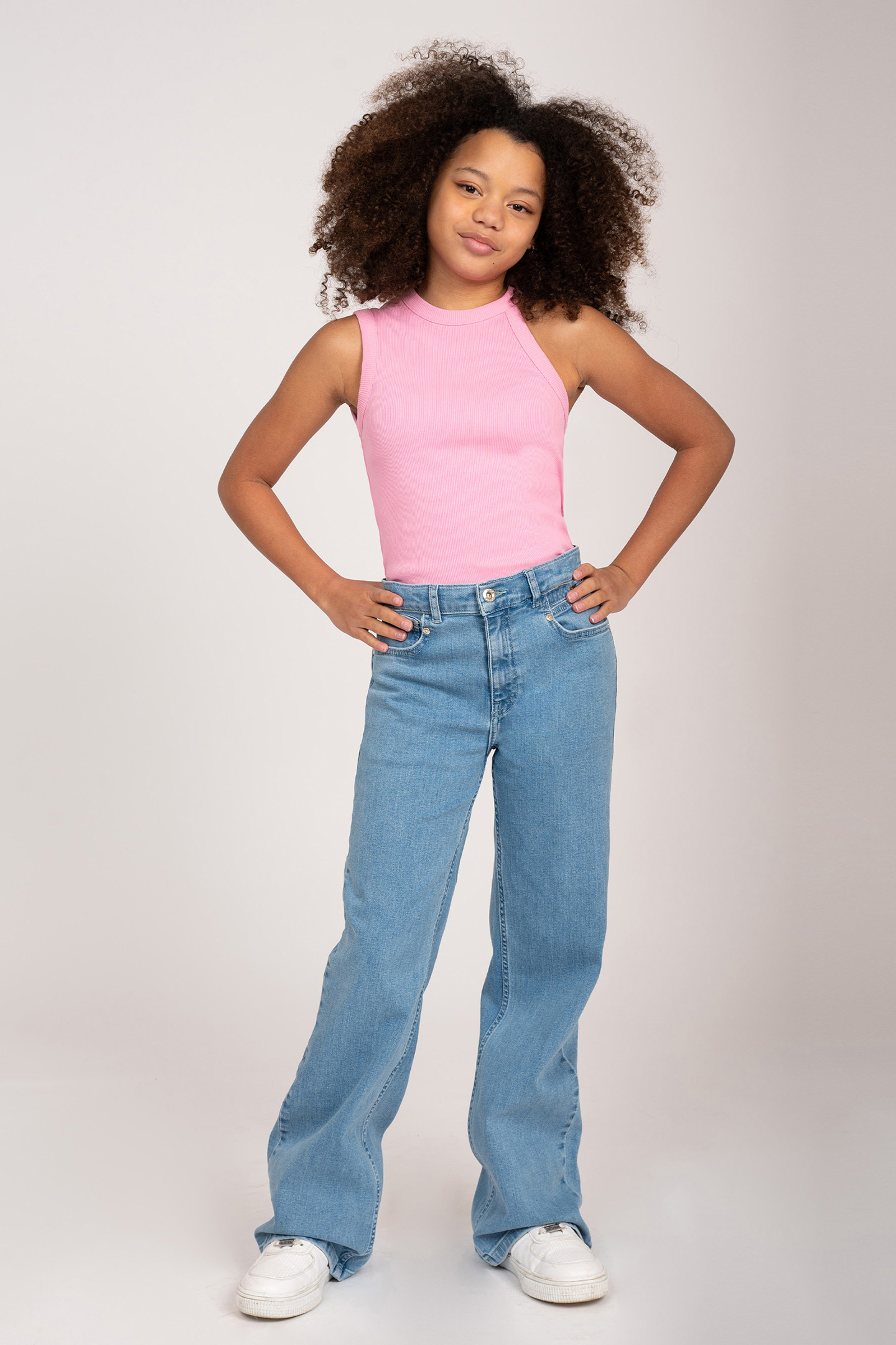 FLORE DENIM BRIGHT BLUE WASH 1