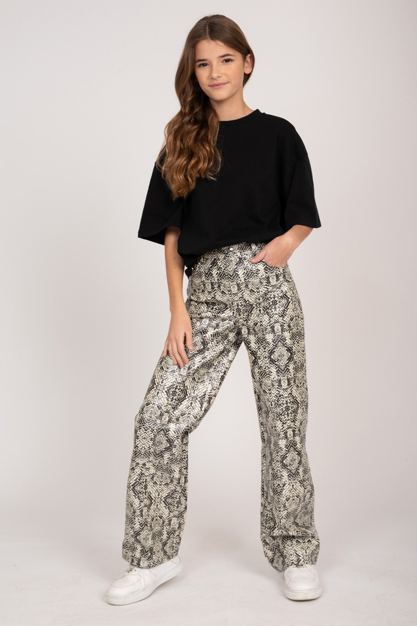 SNAKESKIN PANTS OAT by NIK & NIK