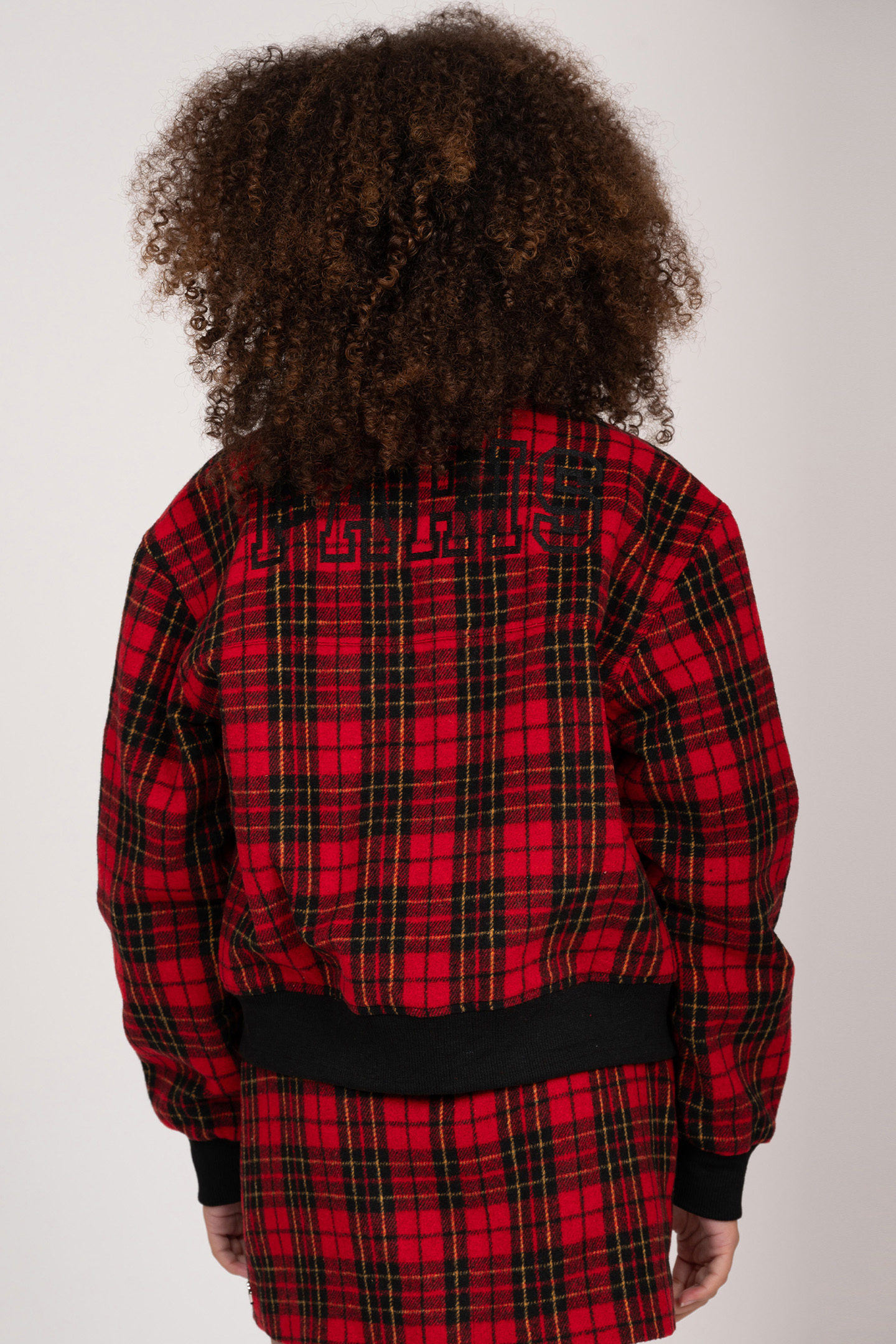 TARTAN BOMBER RUBY RED 2