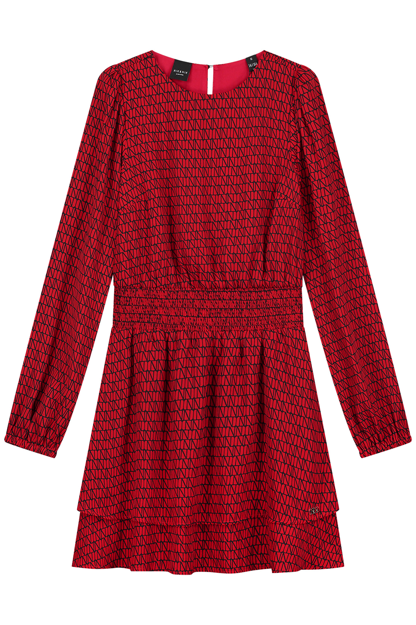 LEIGHTON LOGO DRESS RUBY RED 2