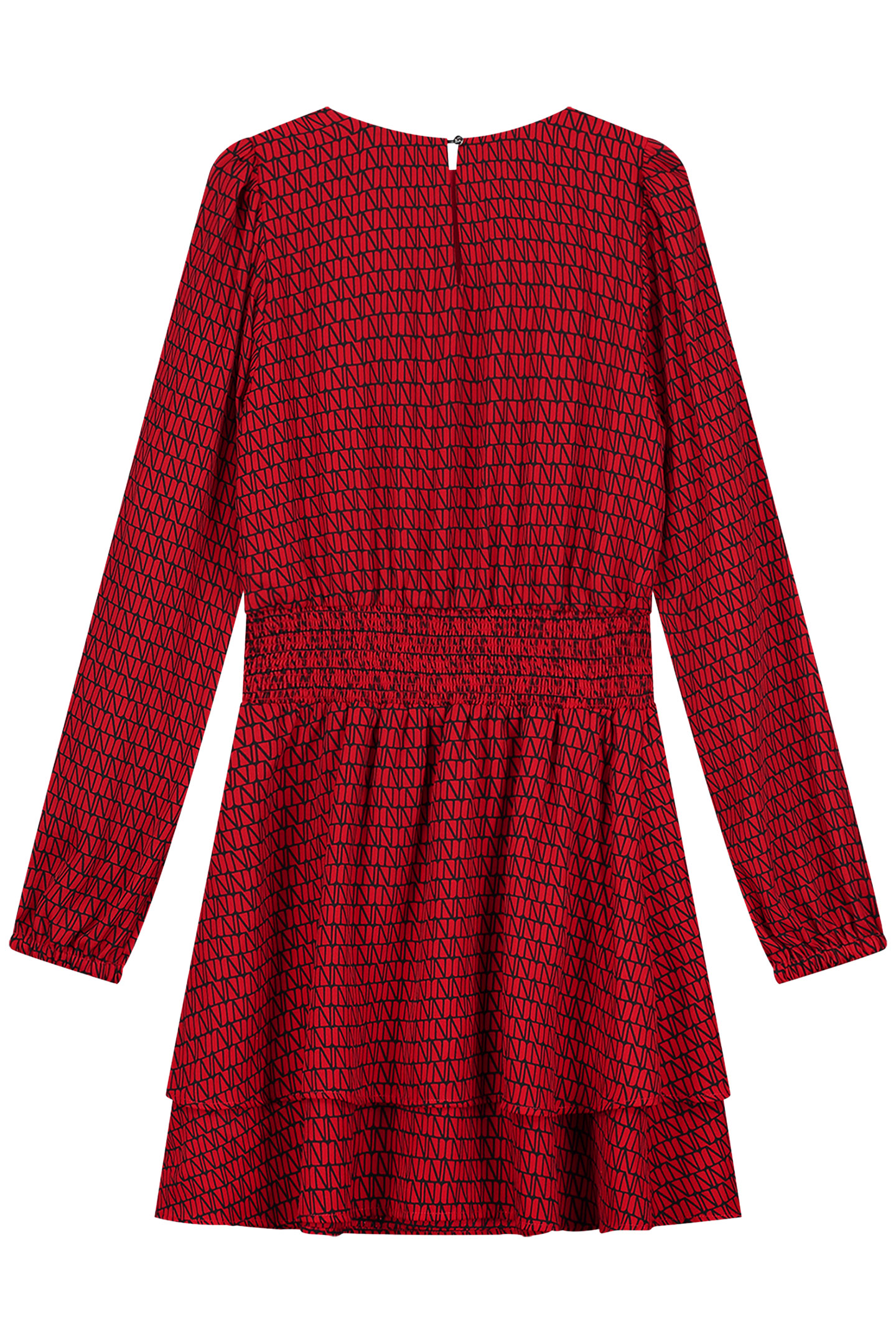 LEIGHTON LOGO DRESS RUBY RED 3