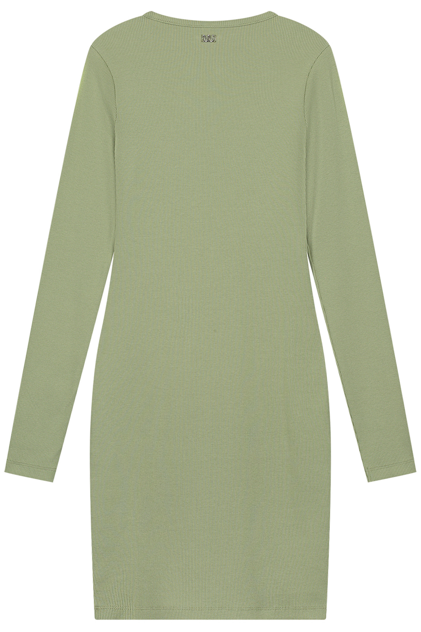 PRESLEY RIB DRESS CROCODILE GREEN 3
