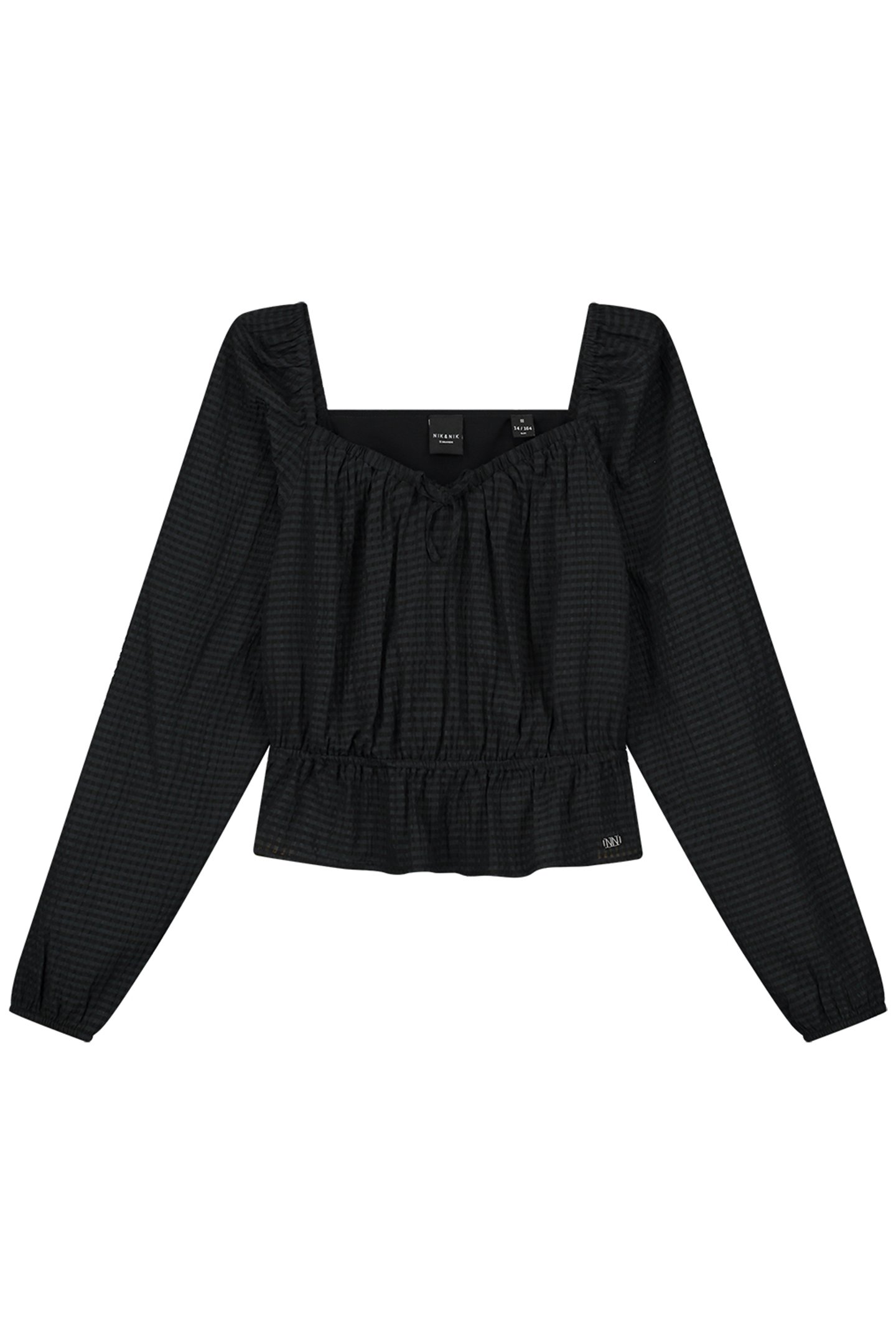 LILOH LONGSLEEVE TOP BLACK by NIK & NIK