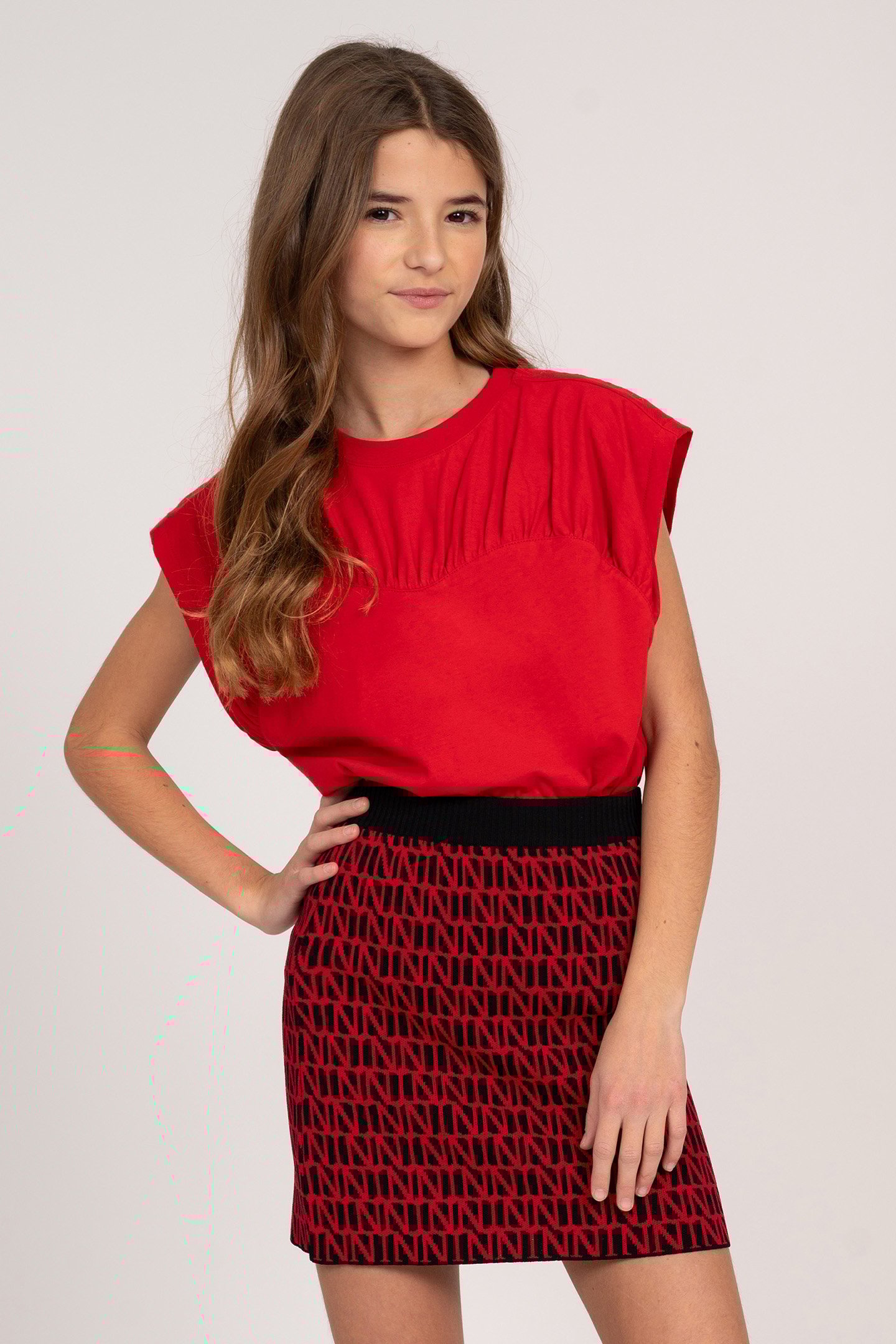 PALLAS T-SHIRT RUBY RED by NIK & NIK