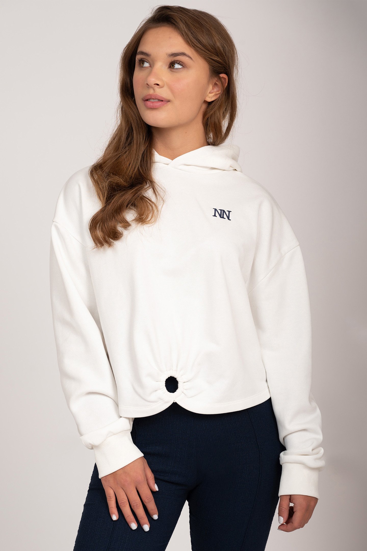 RING HOODIE OFF WHITE by NIK & NIK