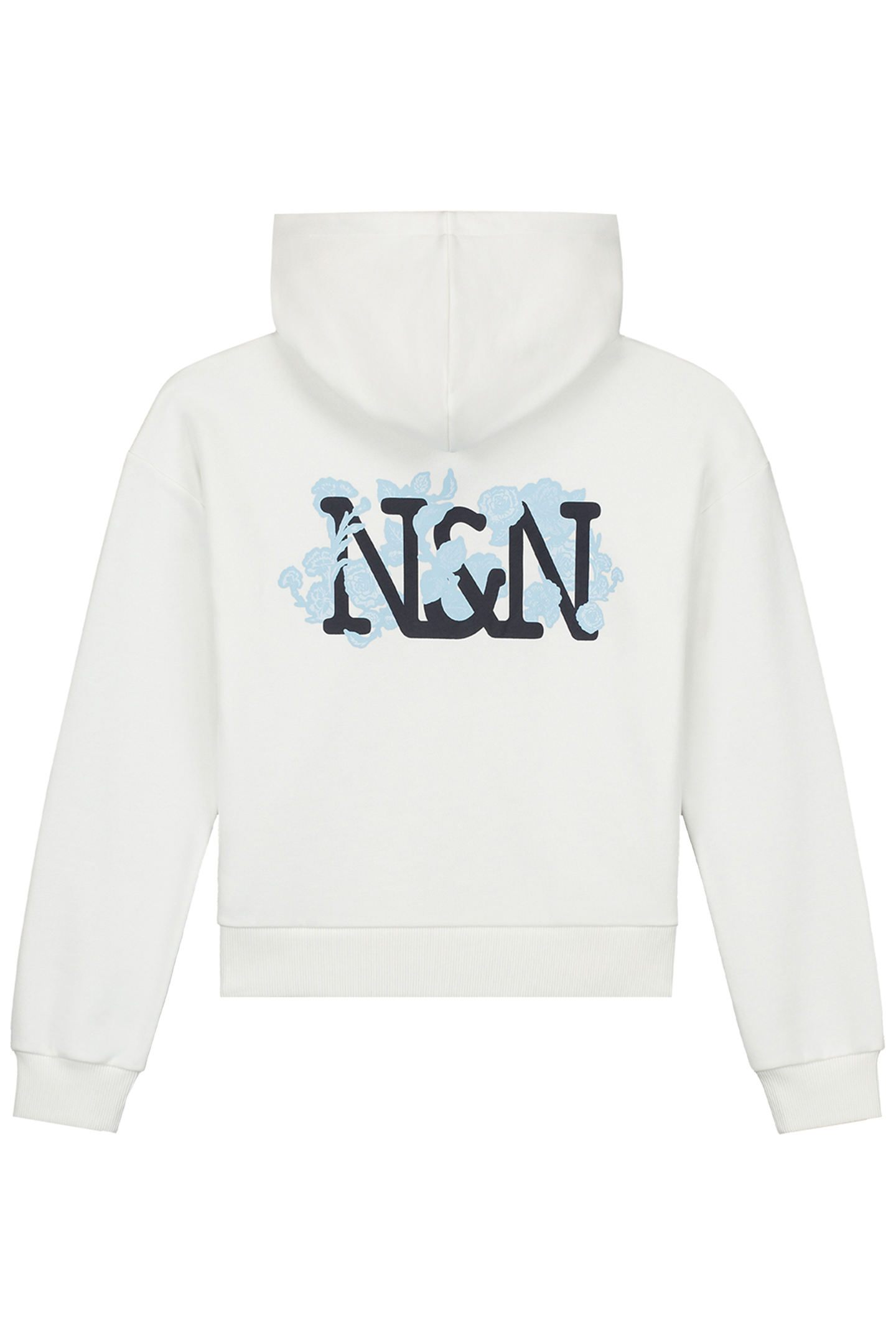LACIE HOODIE OFF WHITE/SKY BLUE 3