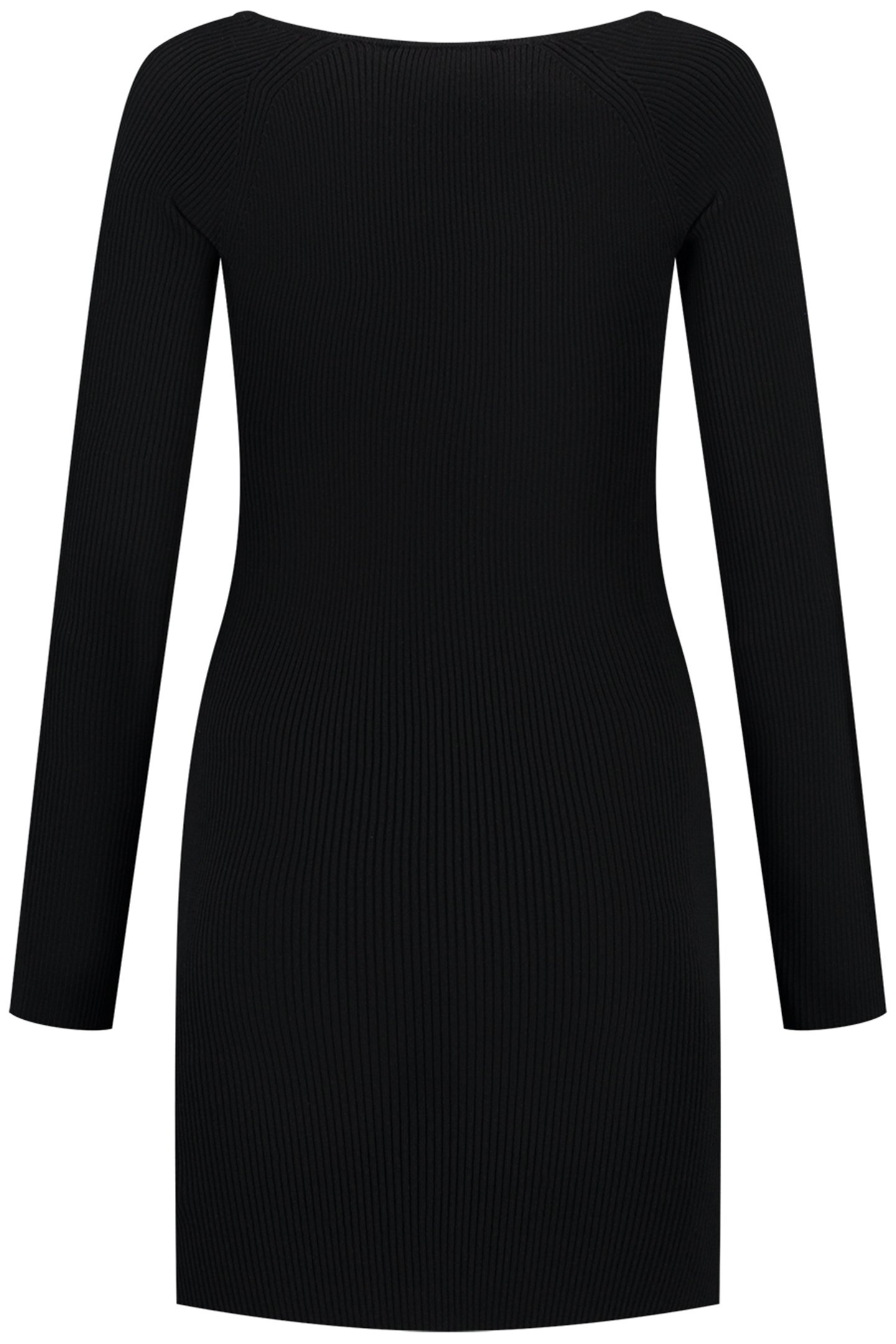 ETNA JOLIE RIB DRESS BLACK 3