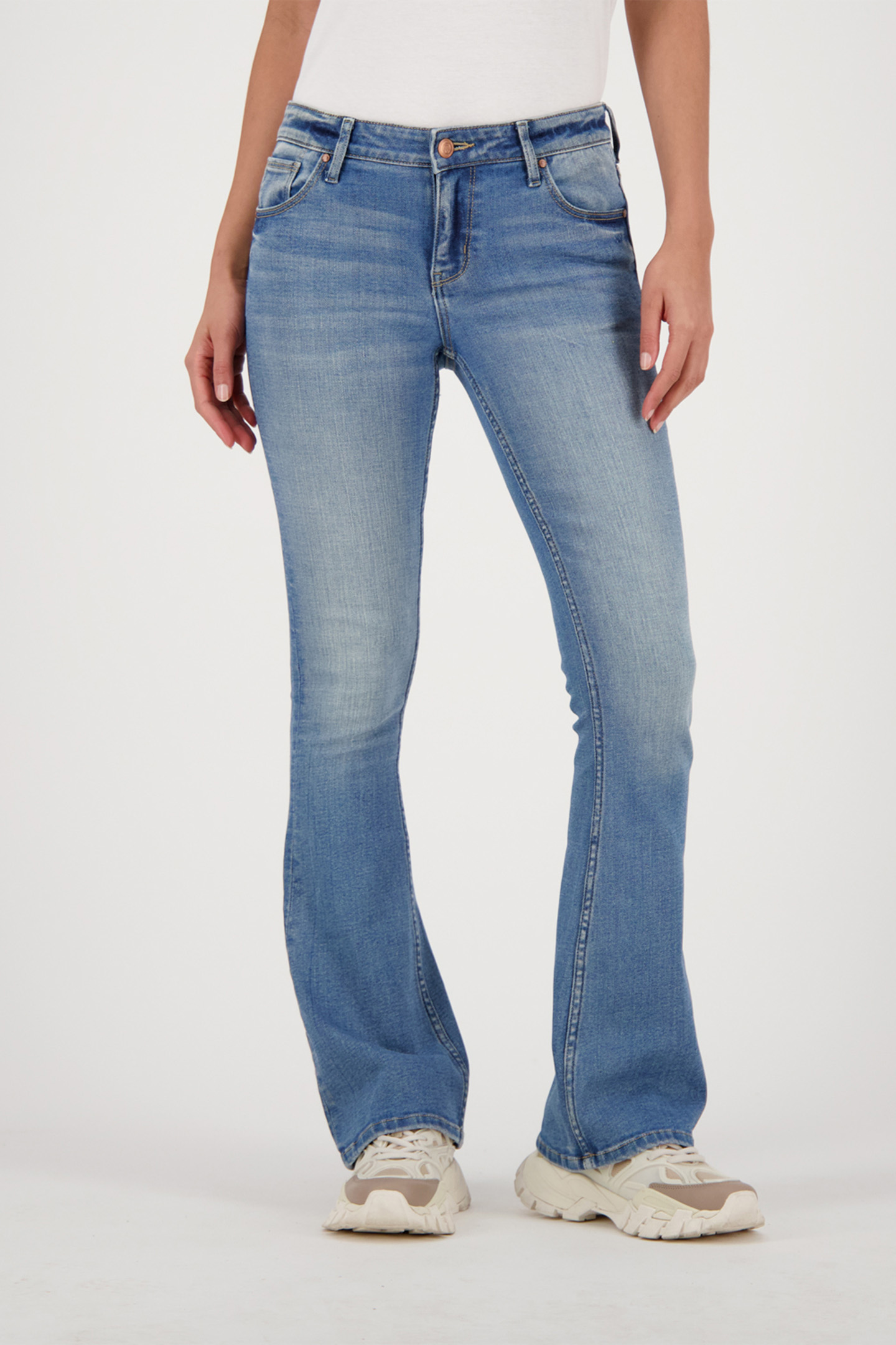 ECLIPSE JEANS MID BLUE STONE 1