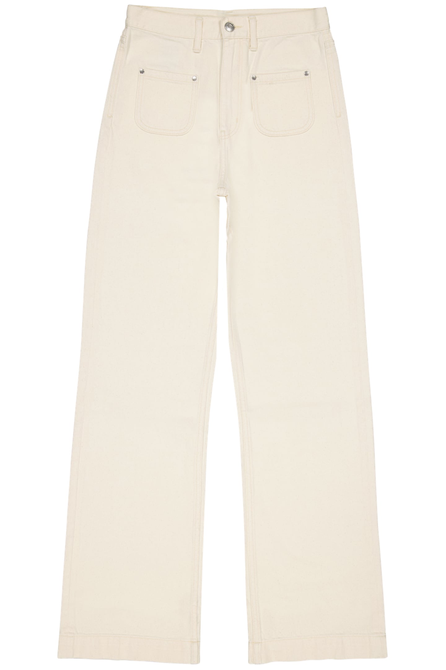 OASIS PATCHED-ON POCKETS JEANS BRIGHT CREAM 5