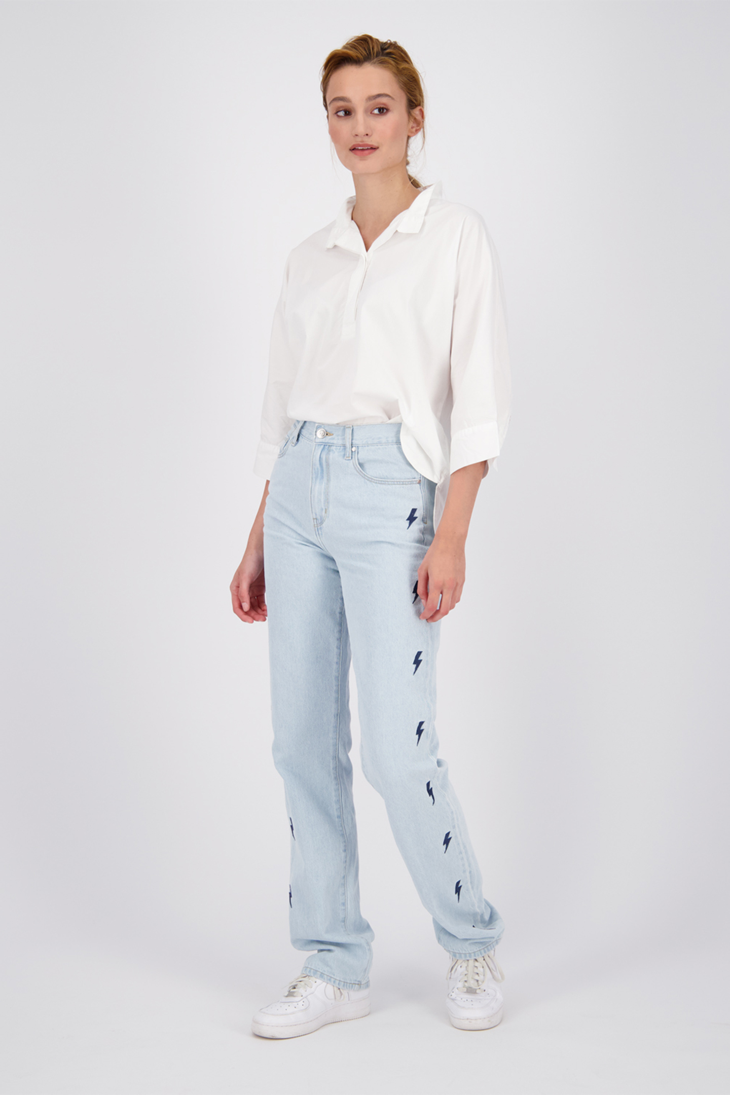 SUNSET LIGHTNING JEANS LIGHT BLUE STONE 8