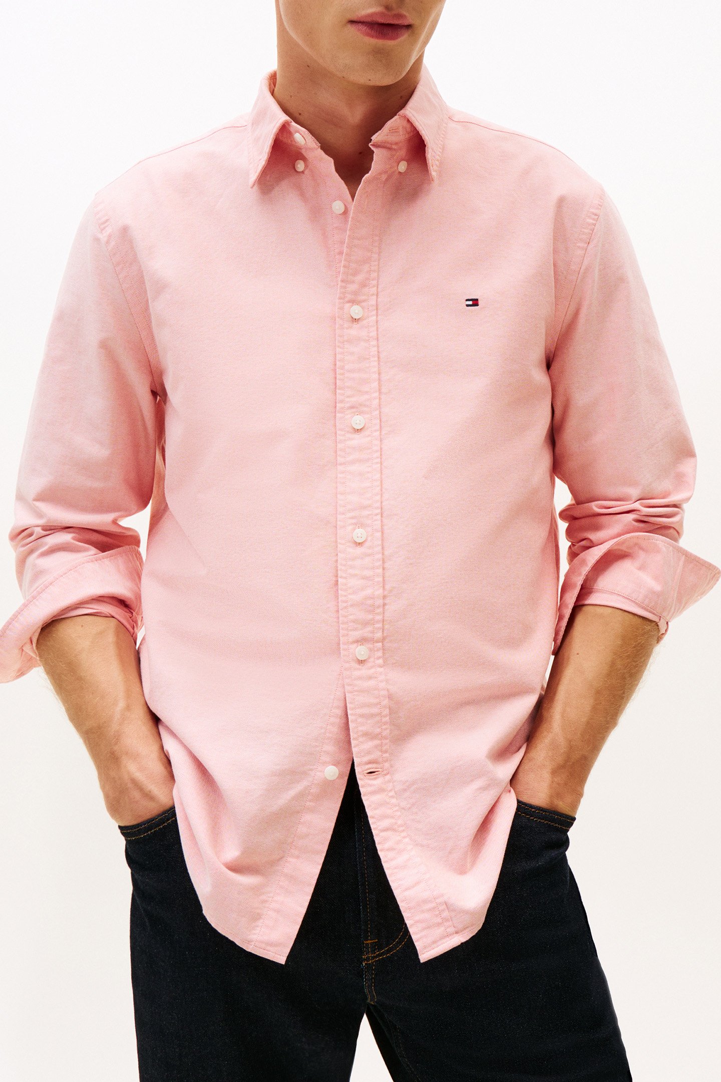 SOLID HERITAGE OXFORD BRILLIANT ORANGE by Tommy Hilfiger