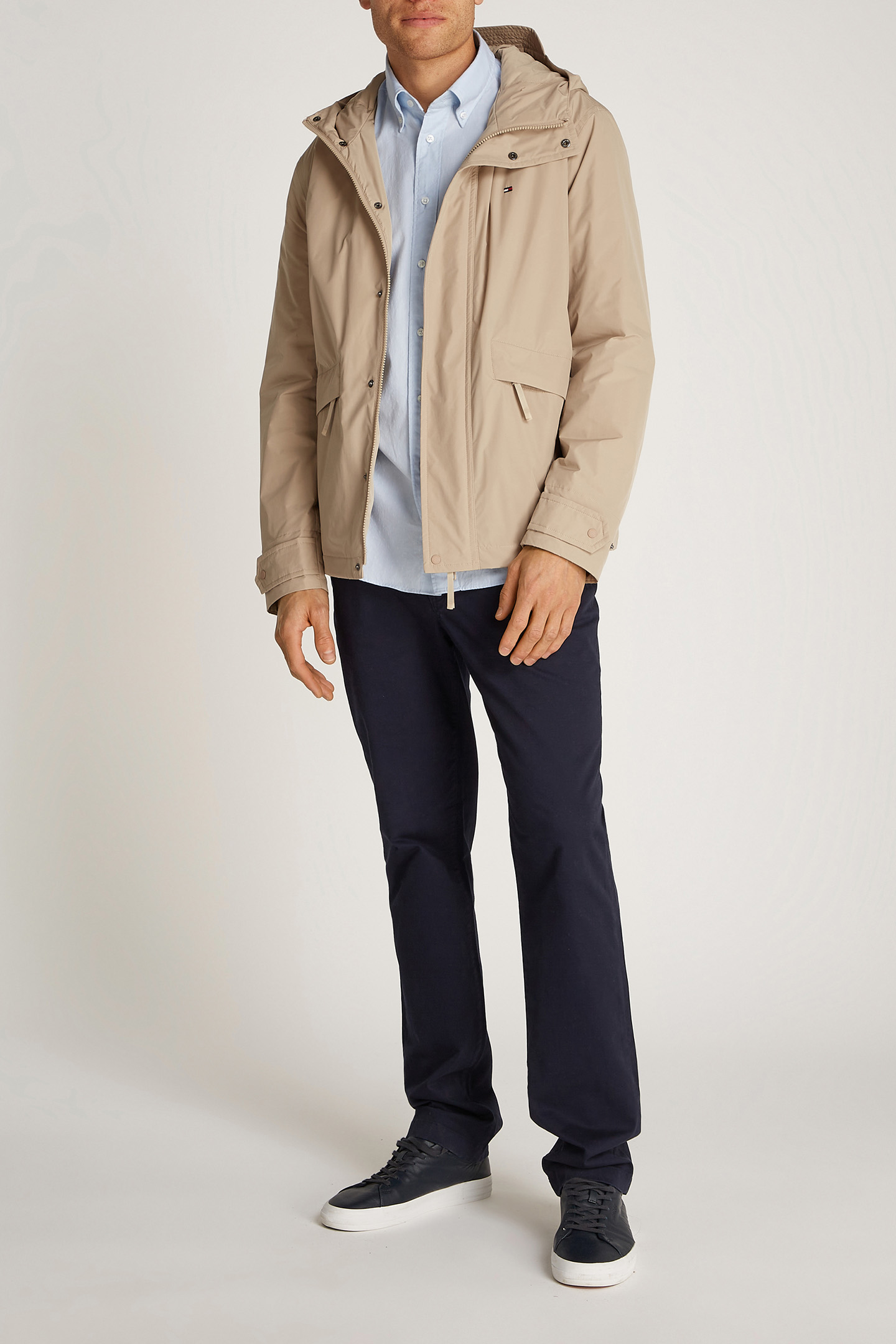 PACKABLE HOODED JACKET, REGULAR FIT, SANDALWOOD 3