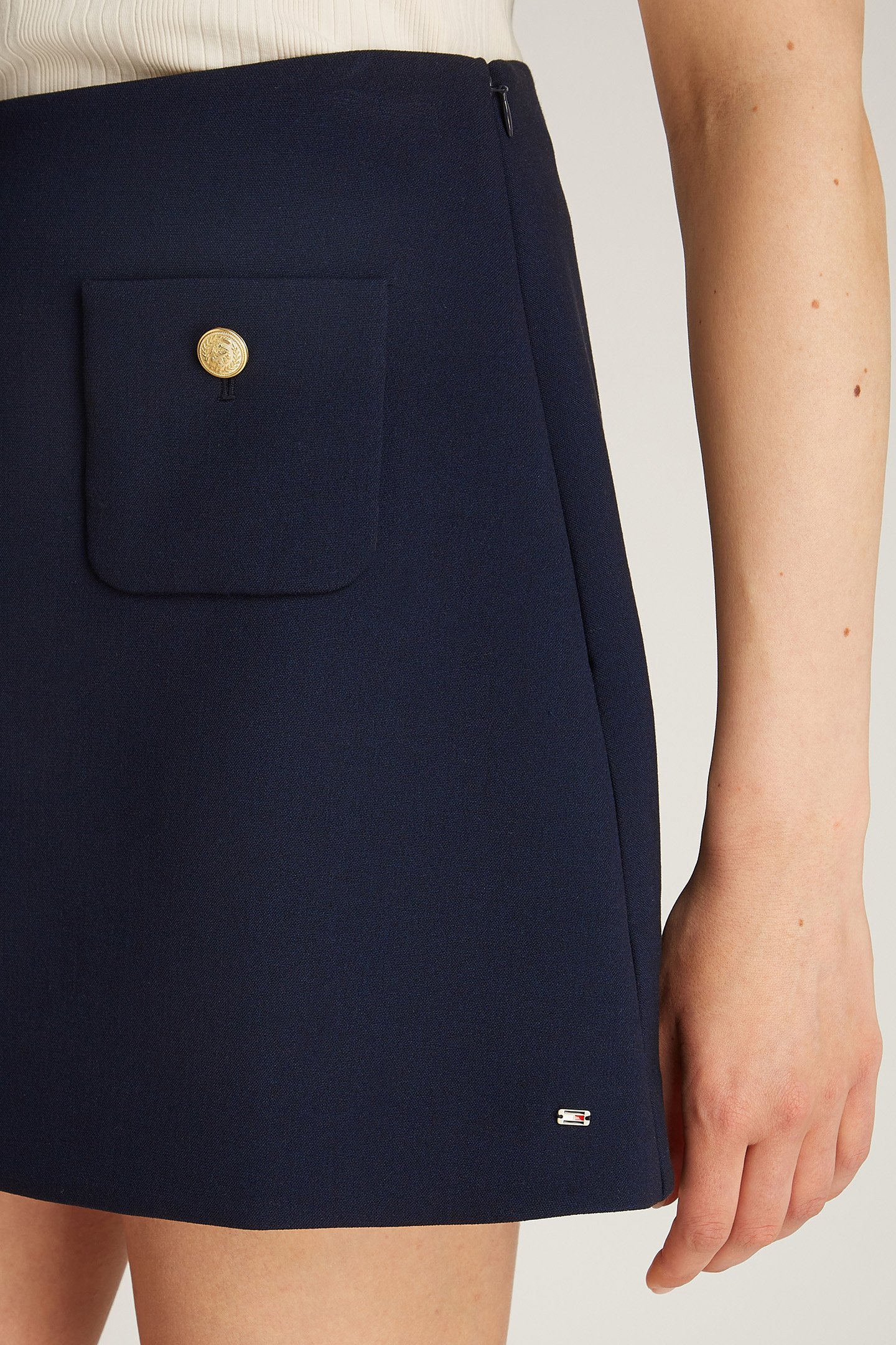 LOOSE FIT A-LINE MINI DRESS BLUE 6