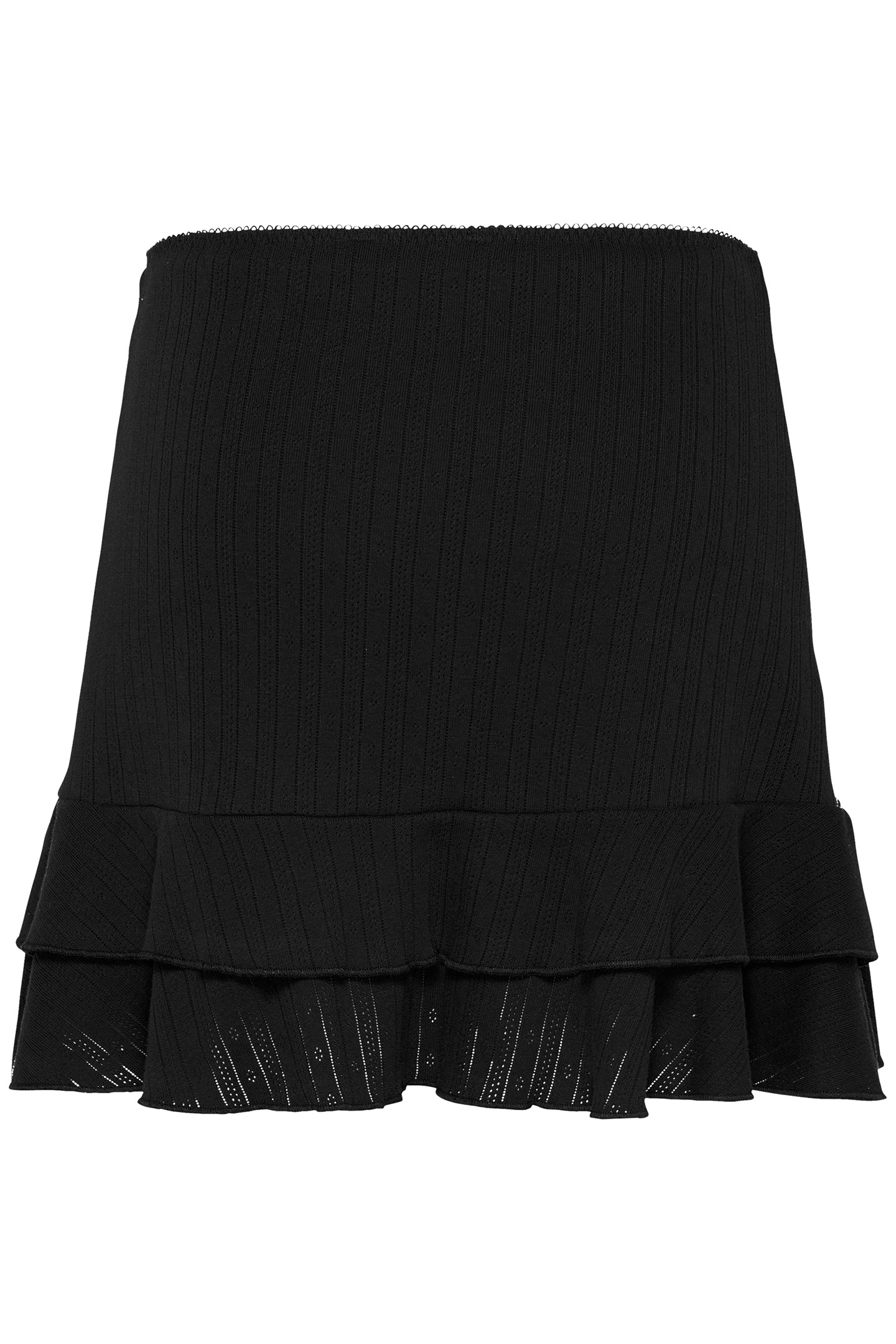 TJW POINTELLE REGULAR FIT MINI SKIRT, BLACK 5