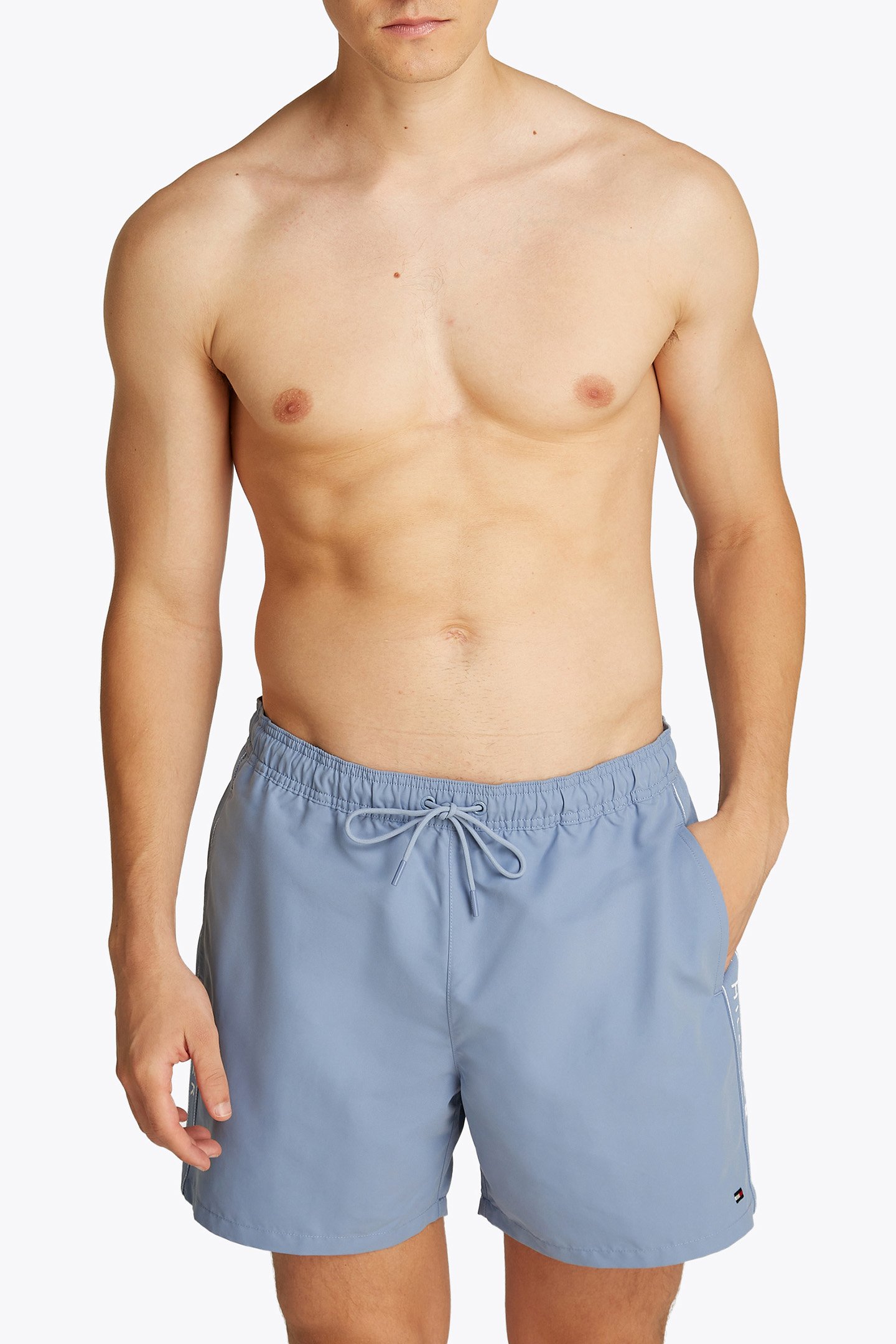 MEDIUM DRAWSTRING SLIM FIT MEN'S SWIM SHORTS BLUE 1