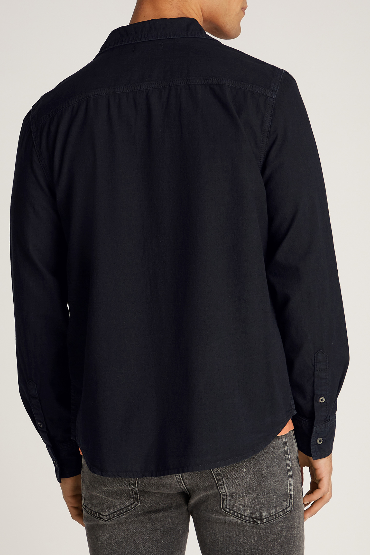 REGULAR CHAMBRAY SHI DENIM BLACK 2