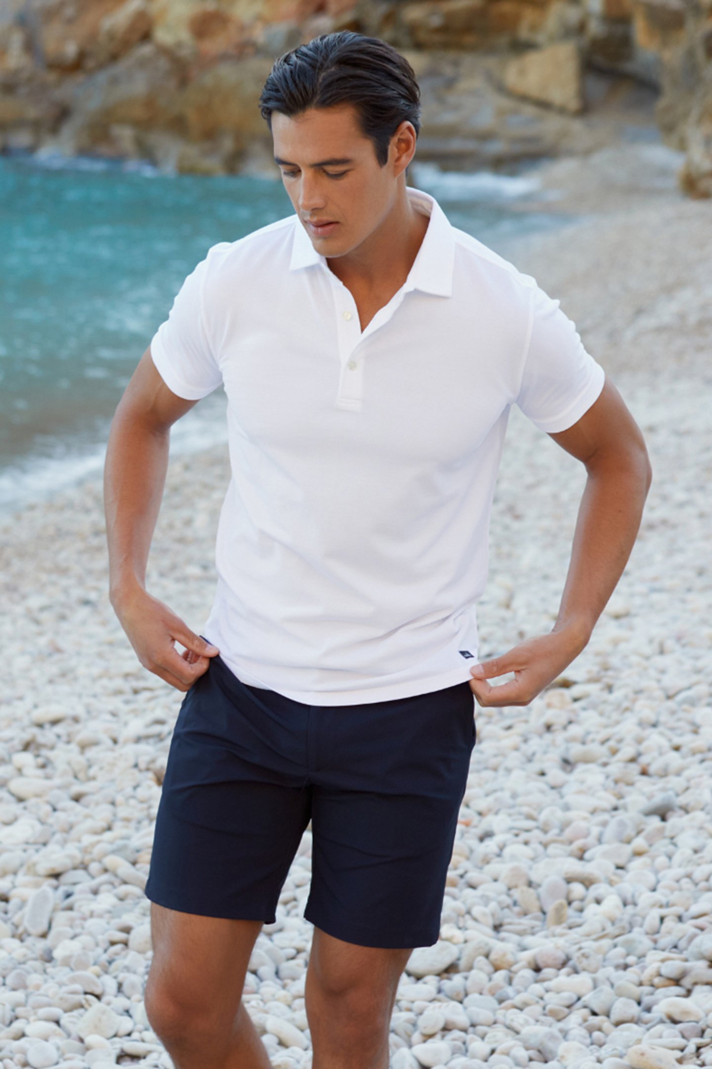 DAVIS | PIQUÉ POLO SHIRT PURE WHITE by WAHTS