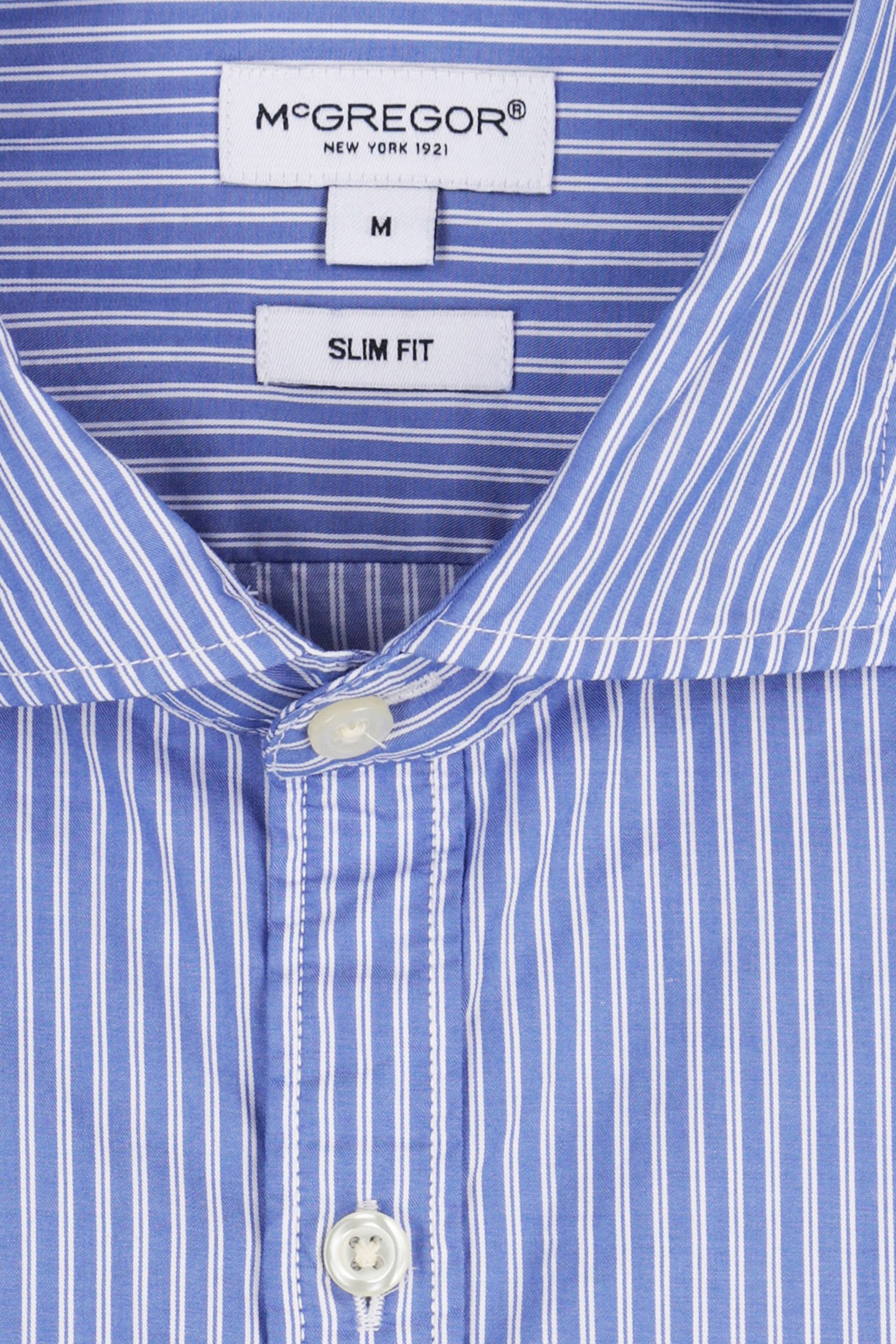 STRIPE SHIRT MEDIUM BLUE 9