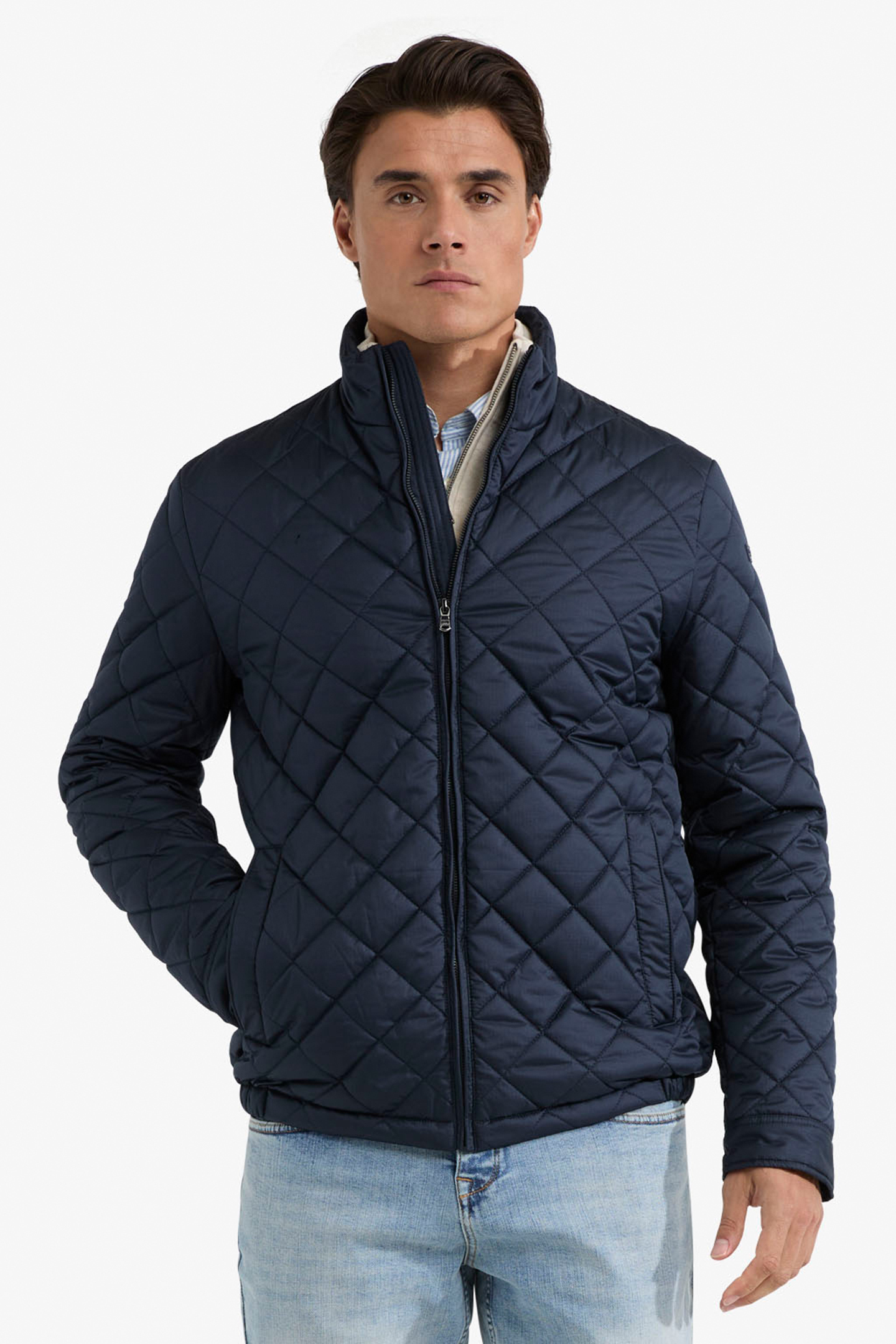 QUILTED JACKET NAVY 1
