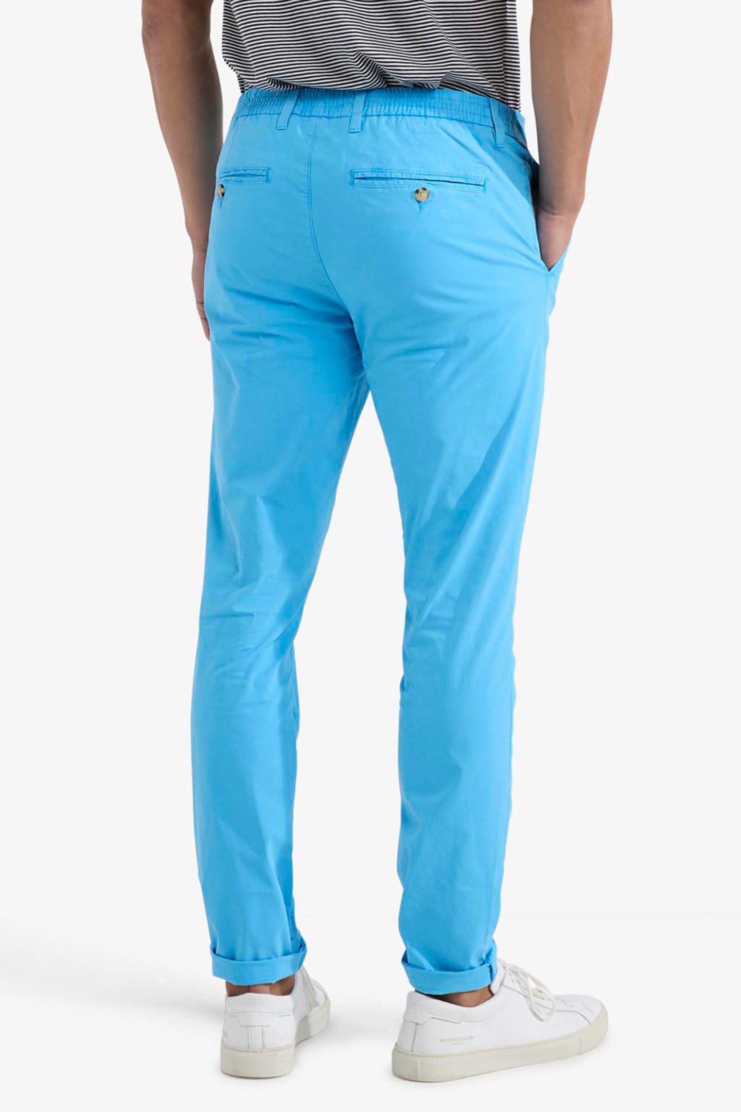 MF CHINO SUMMER POPLIN SEA BLUE 2