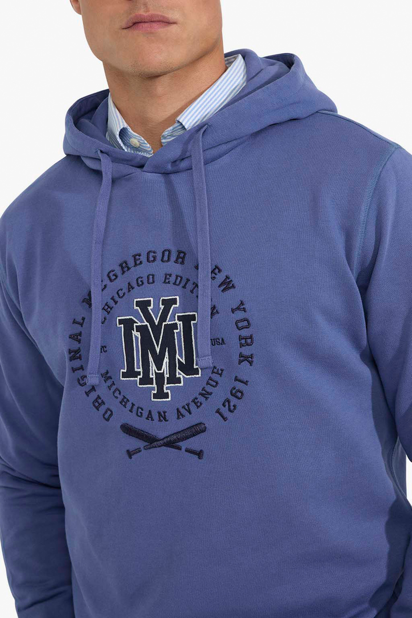 GRAPHIC HOODY NY VINTAGE BLUE 6