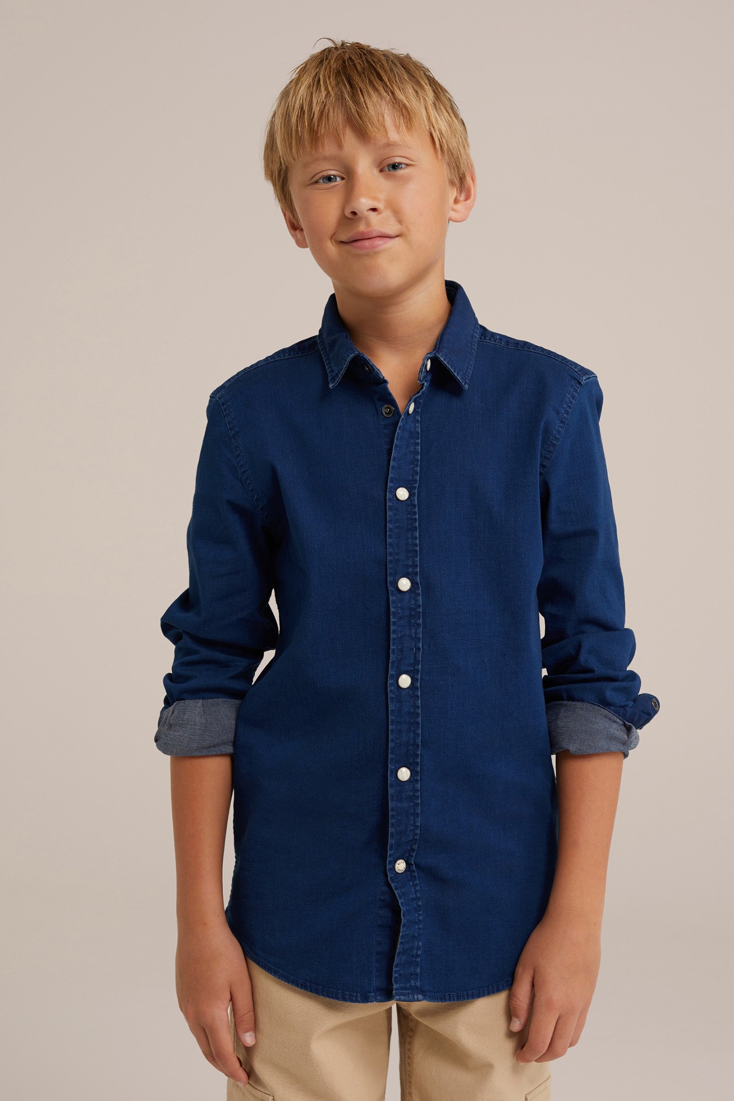 SHIRT DARK BLUE by WE Fashion