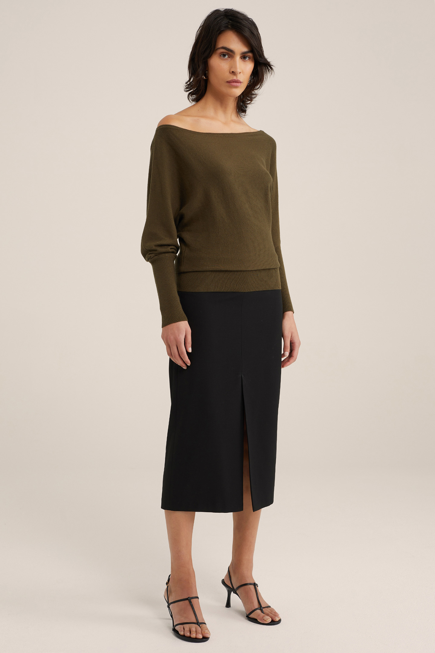 KNITTED PULLOVER ARMY GREEN 3