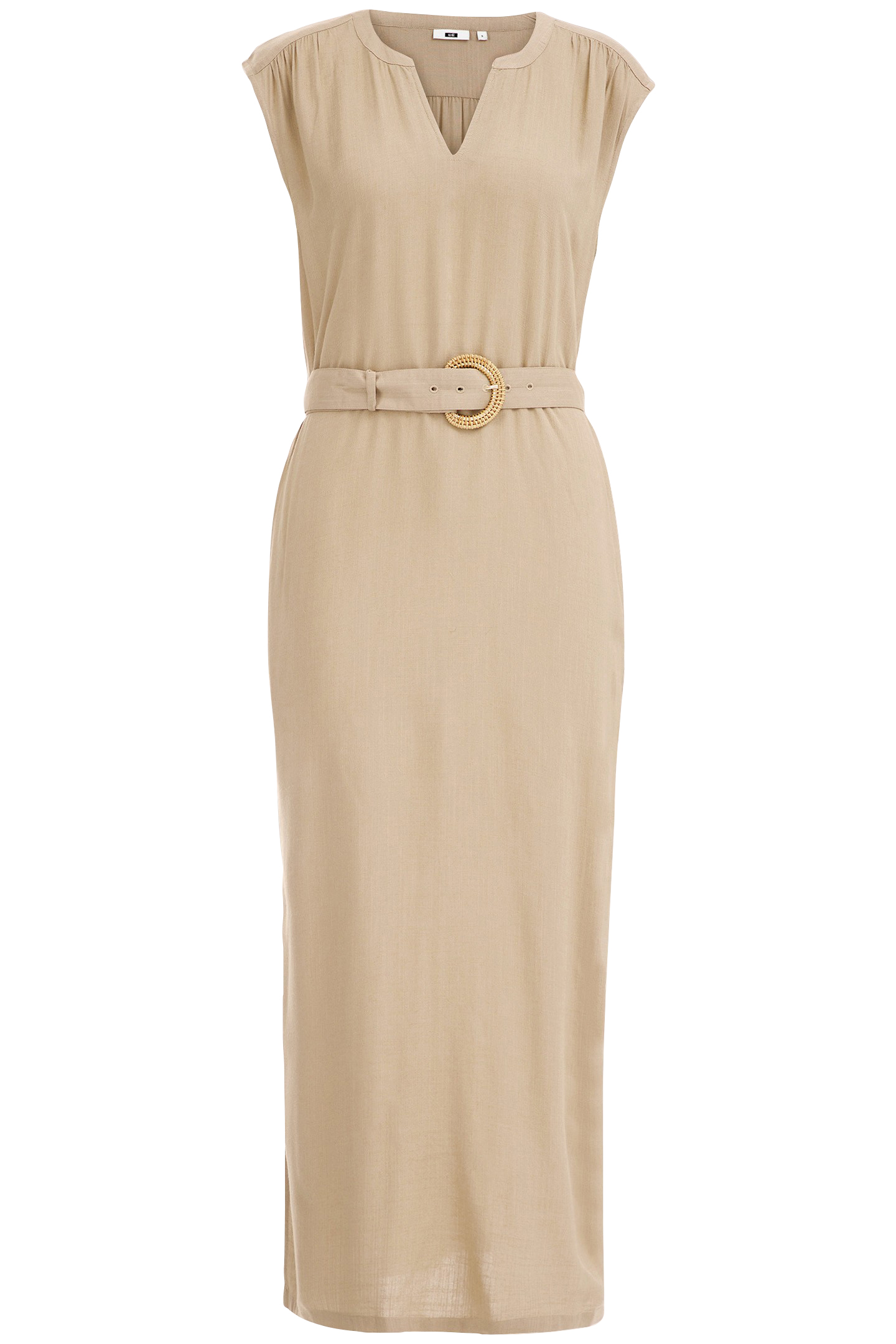 DRESS MID LENGTH LIGHT BROWN 3