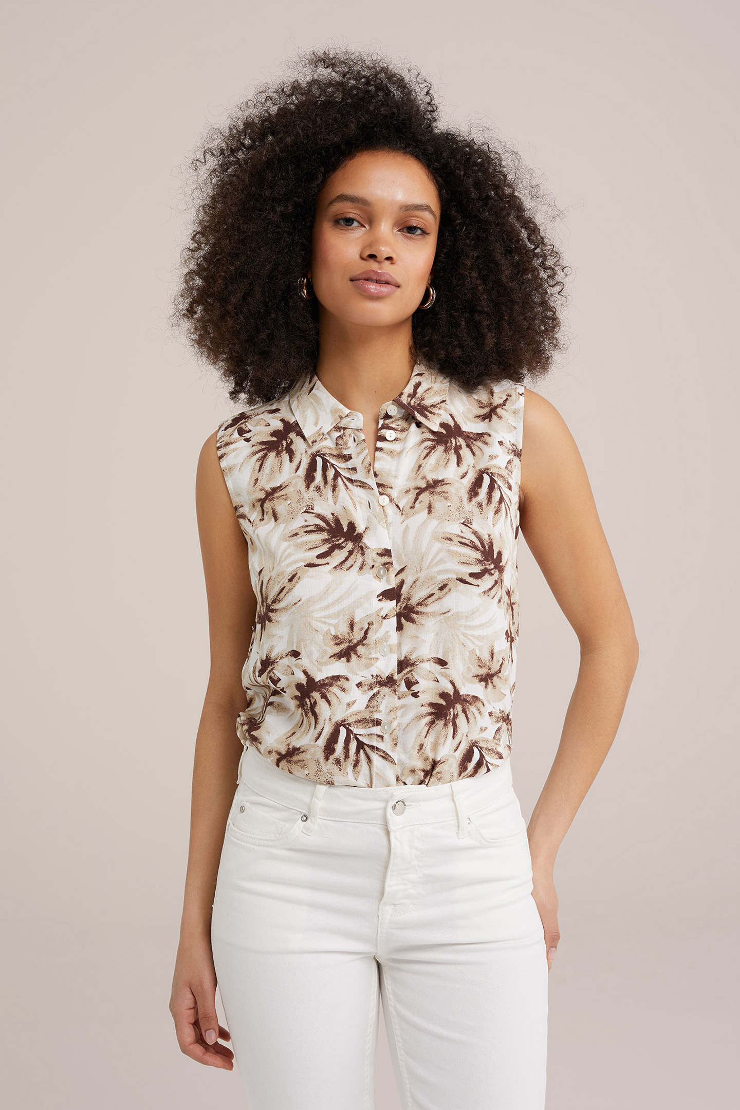 BLOUSE BEIGE by WE Fashion