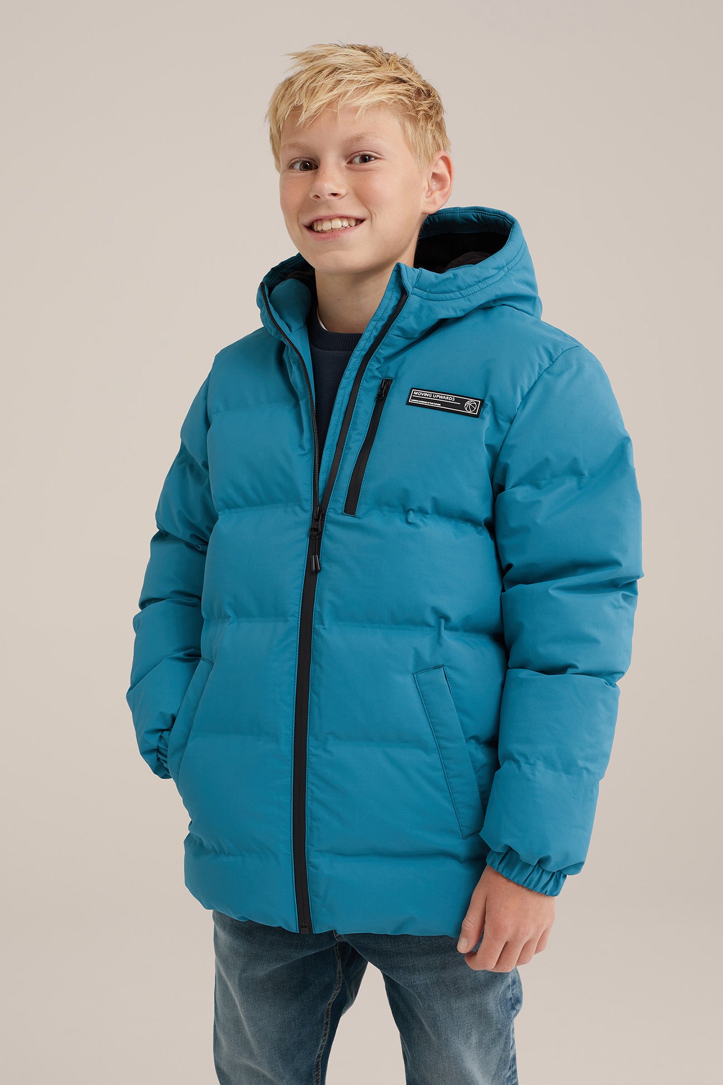 JACKET MIDLONG PETROL by WE Fashion