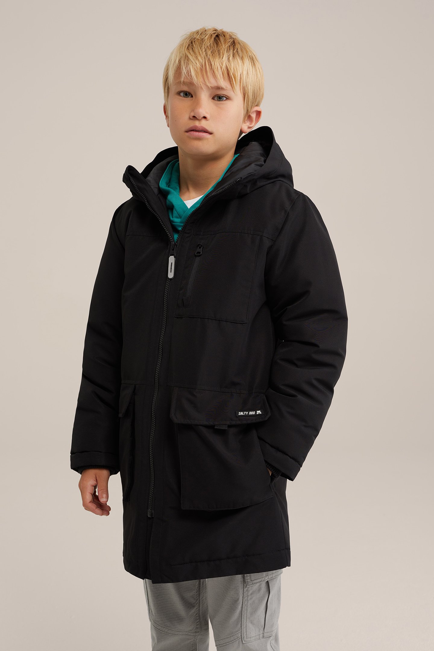 JACKET LONG LENGTH BLACK by WE Fashion