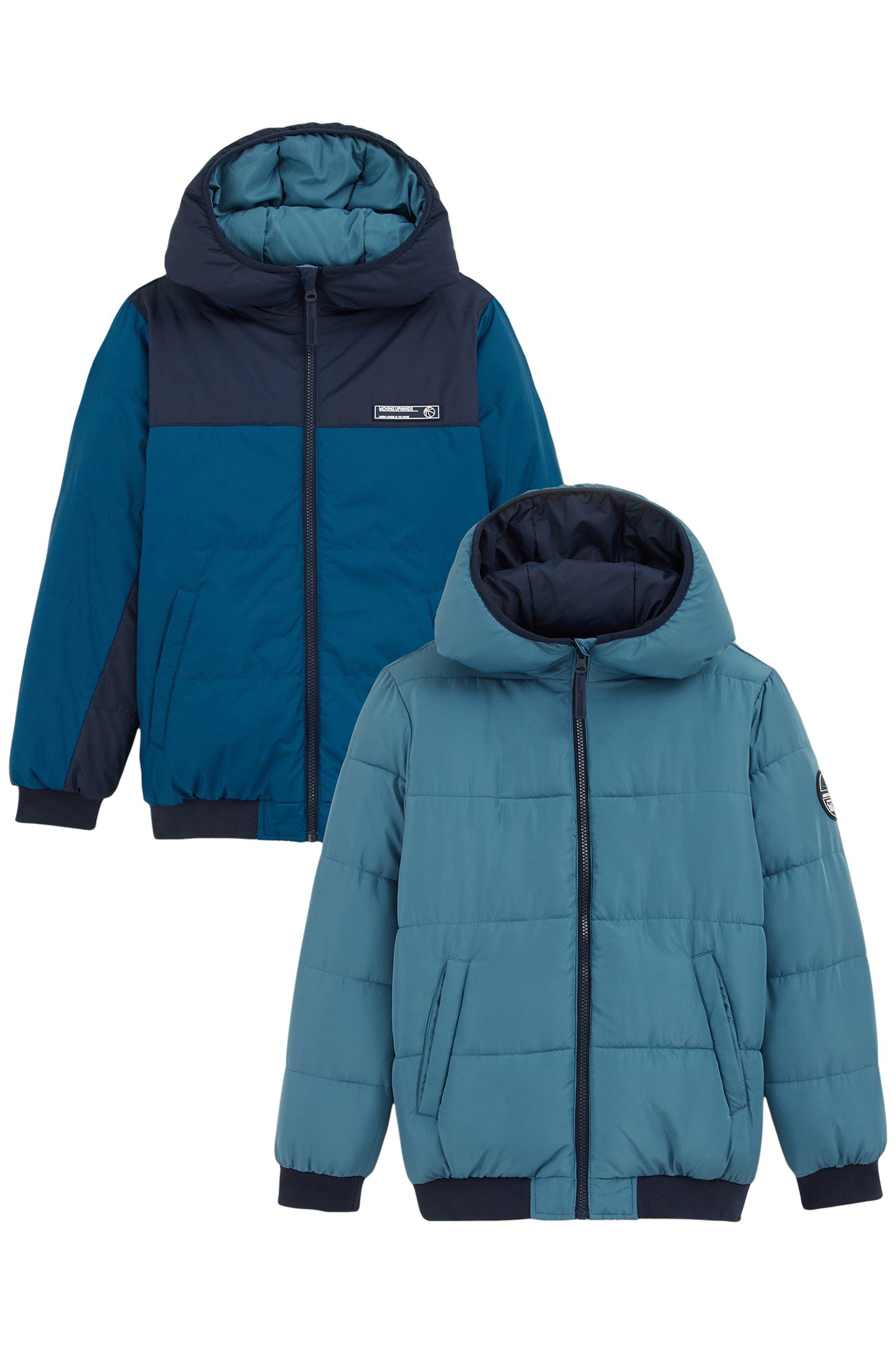 JACKET REVERSIBLE BOMBER BLUE by WE Fashion