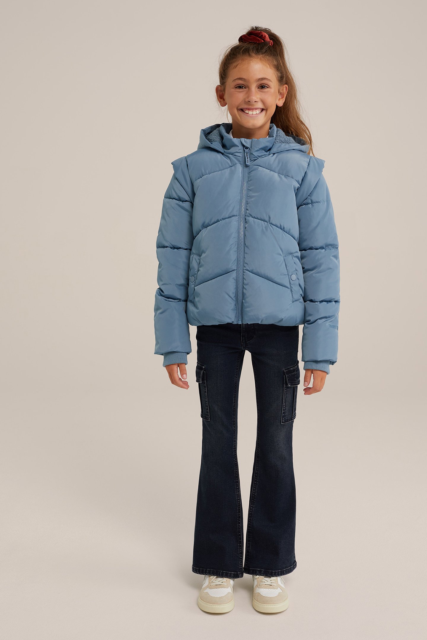 JACKET NORMAL LENGTH LIGHT BLUE by WE Fashion